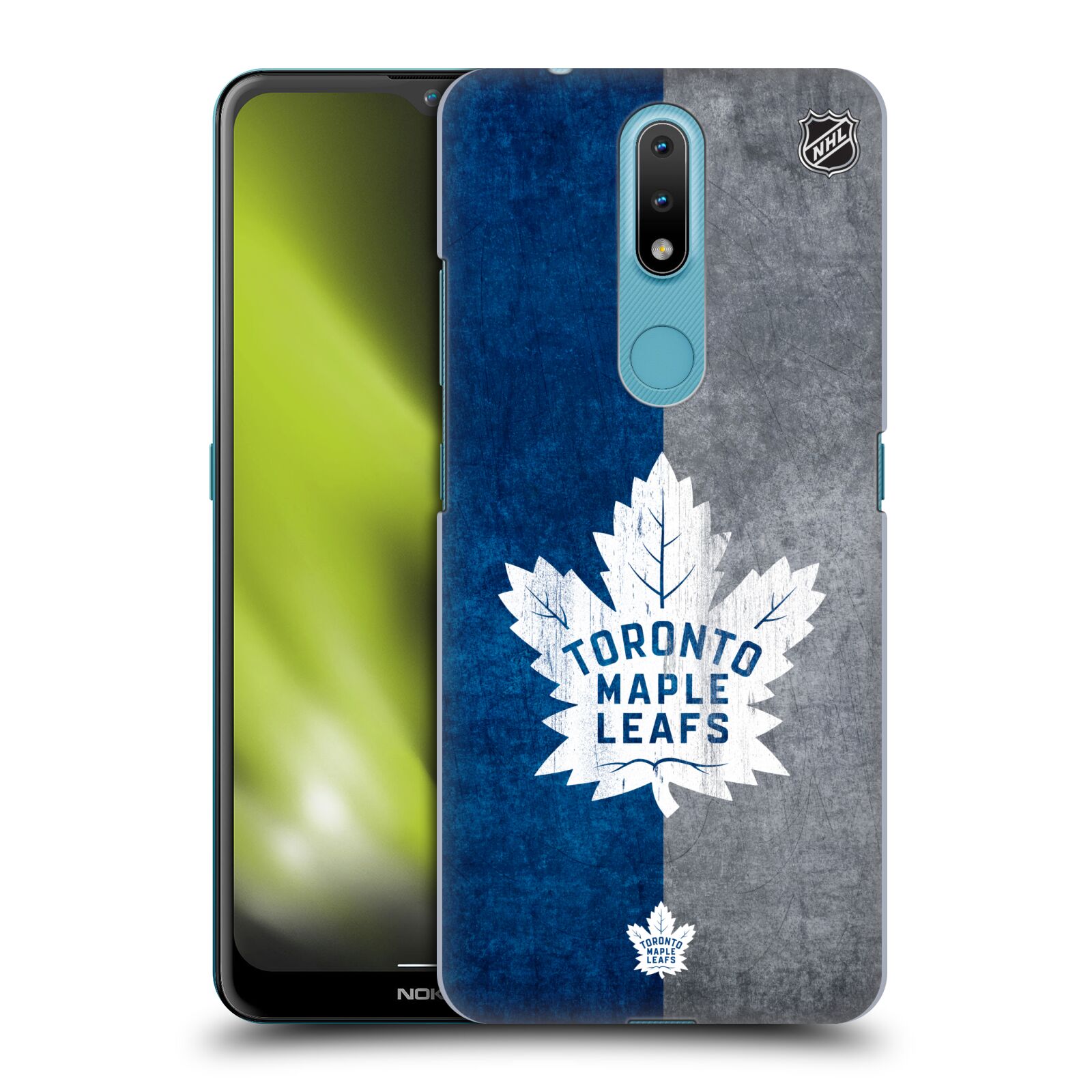 Pouzdro na mobil Nokia 2.4 - HEAD CASE - Hokej NHL - Toronto Maple Leafs - Znak pruhy