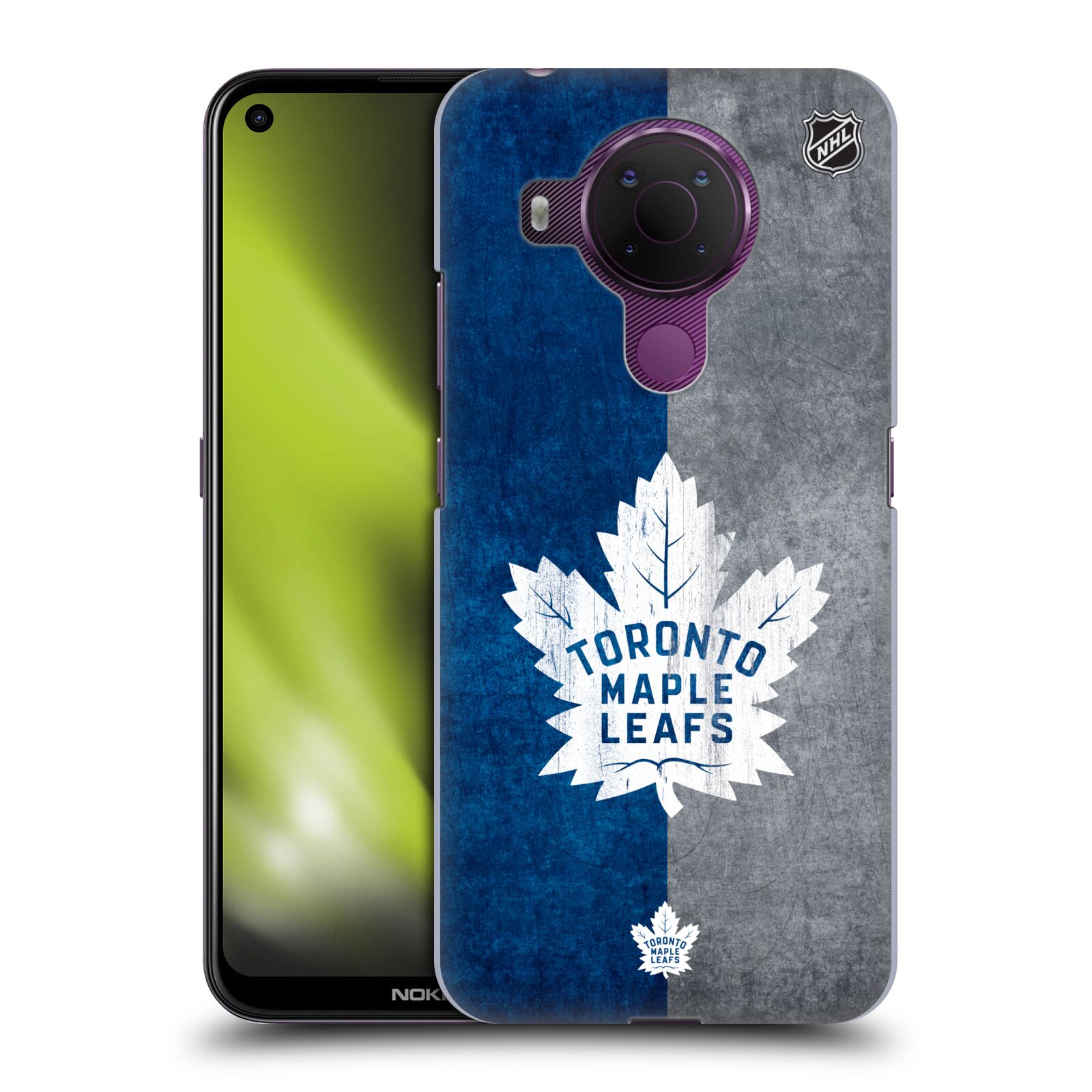 Pouzdro na mobil Nokia 5.4 - HEAD CASE - Hokej NHL - Toronto Maple Leafs - Znak pruhy