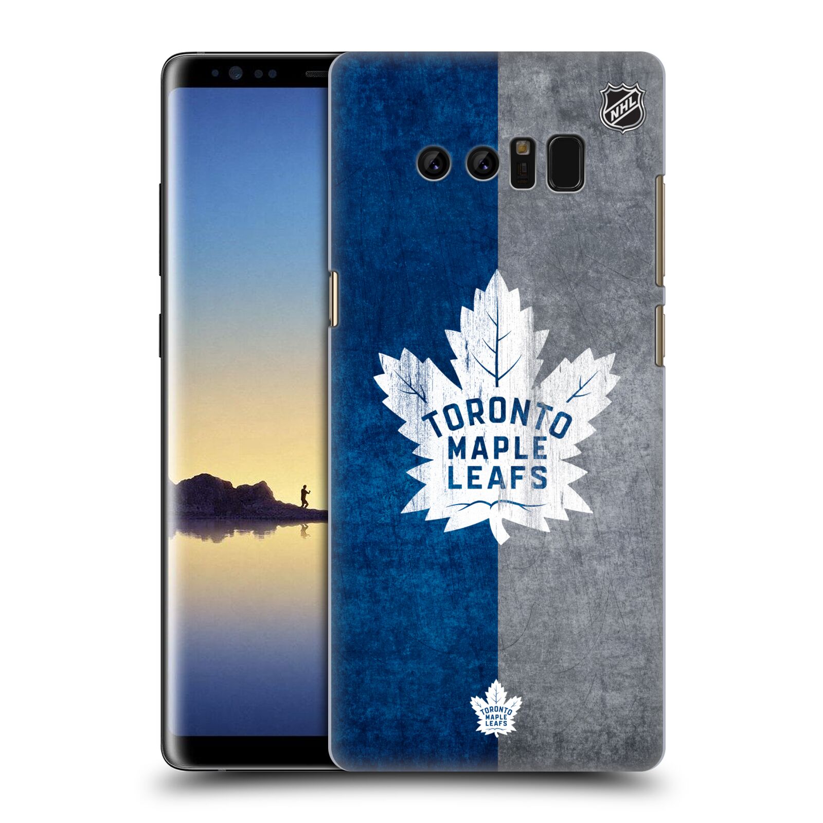 Pouzdro na mobil Samsung Galaxy Note 8 - HEAD CASE - Hokej NHL - Toronto Maple Leafs - Znak pruhy