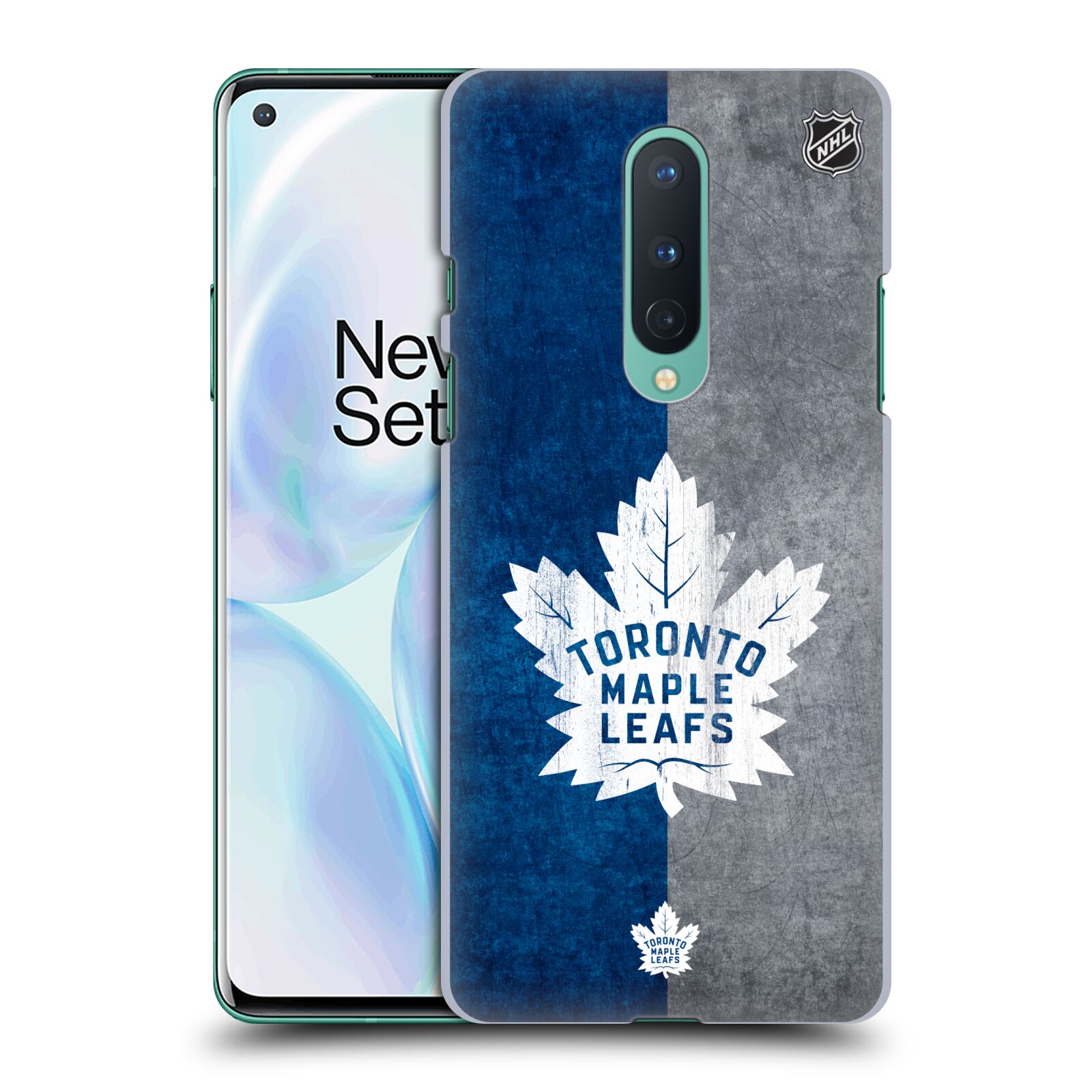 Pouzdro na mobil OnePlus 8 5G - HEAD CASE - Hokej NHL - Toronto Maple Leafs - Znak pruhy