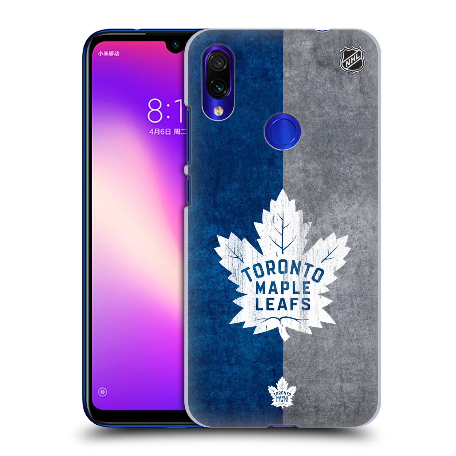 Pouzdro na mobil Xiaomi Redmi Note 7 - HEAD CASE - Hokej NHL - Toronto Maple Leafs - Znak pruhy