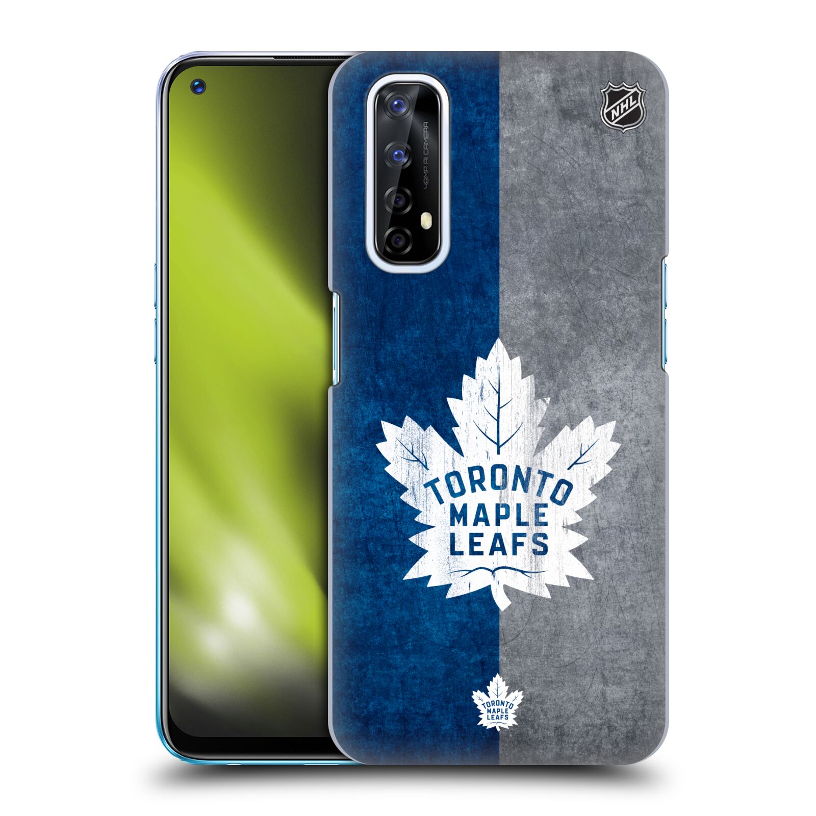 Pouzdro na mobil Realme 7 - HEAD CASE - Hokej NHL - Toronto Maple Leafs - Znak pruhy