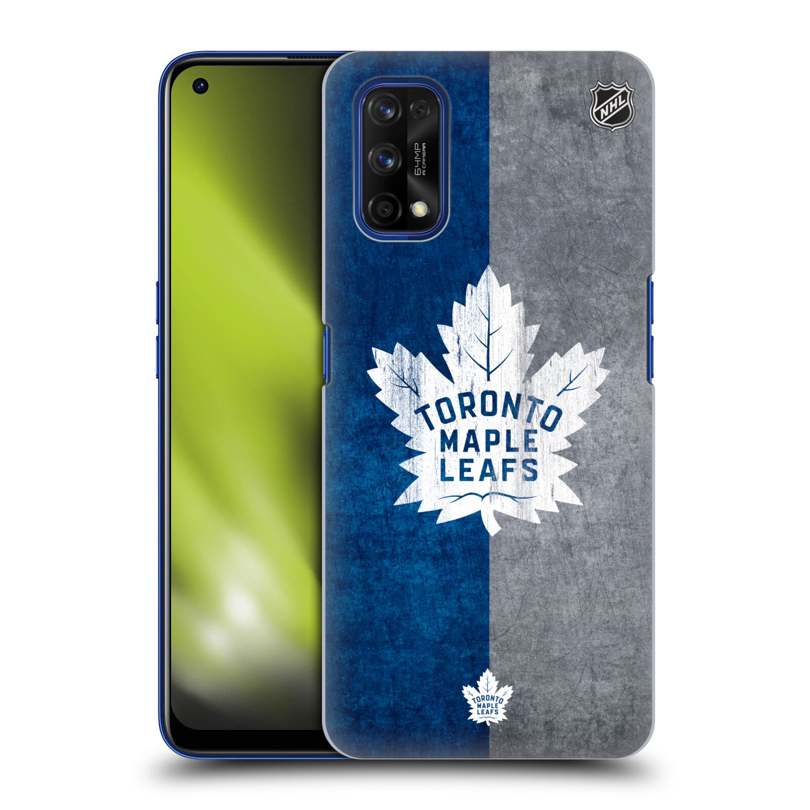Pouzdro na mobil Realme 7 PRO - HEAD CASE - Hokej NHL - Toronto Maple Leafs - Znak pruhy