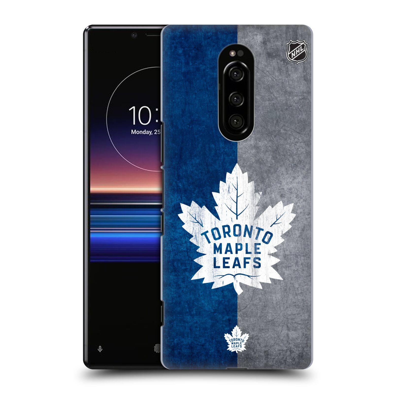 Pouzdro na mobil Sony Xperia 1 - HEAD CASE - Hokej NHL - Toronto Maple Leafs - Znak pruhy