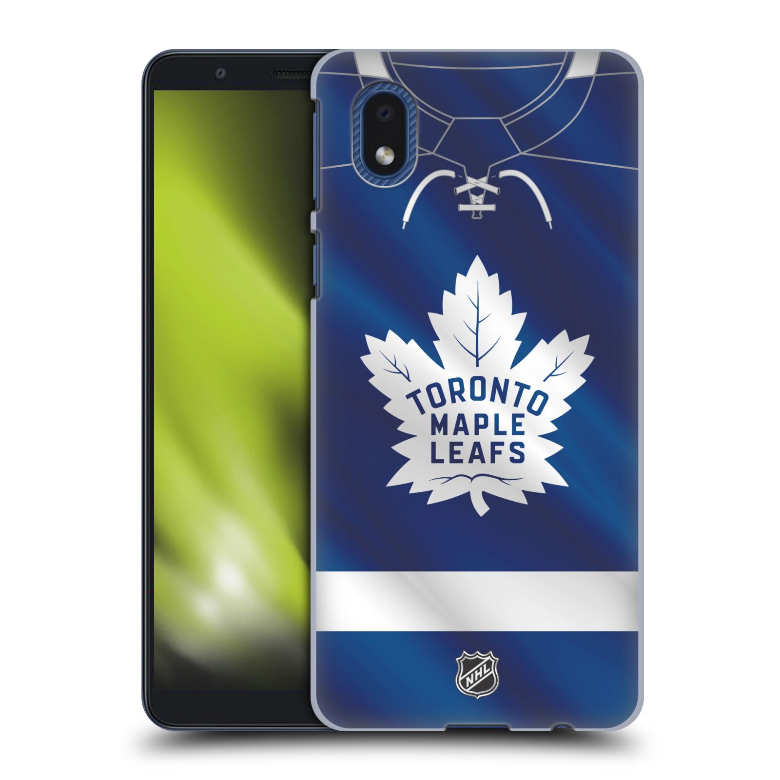 Pouzdro na mobil Samsung Galaxy A01 CORE - HEAD CASE - Hokej NHL - Toronto Maple Leafs - Znak na dresu