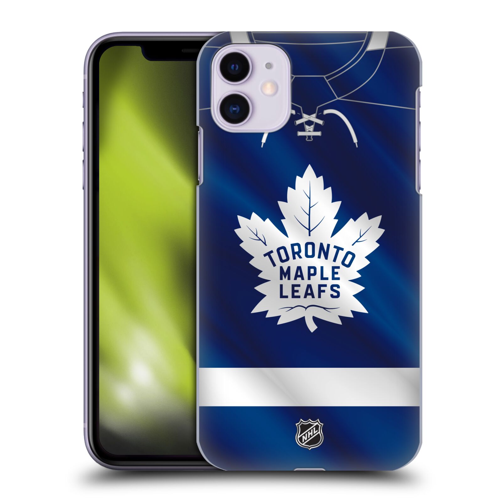 Pouzdro na mobil Apple Iphone 11 - HEAD CASE - Hokej NHL - Toronto Maple Leafs - Znak na dresu
