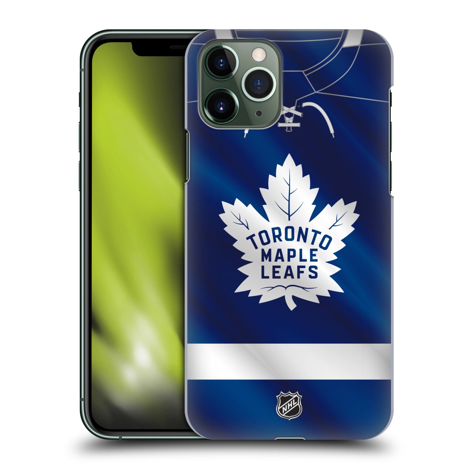 Pouzdro na mobil Apple Iphone 11 PRO - HEAD CASE - Hokej NHL - Toronto Maple Leafs - Znak na dresu