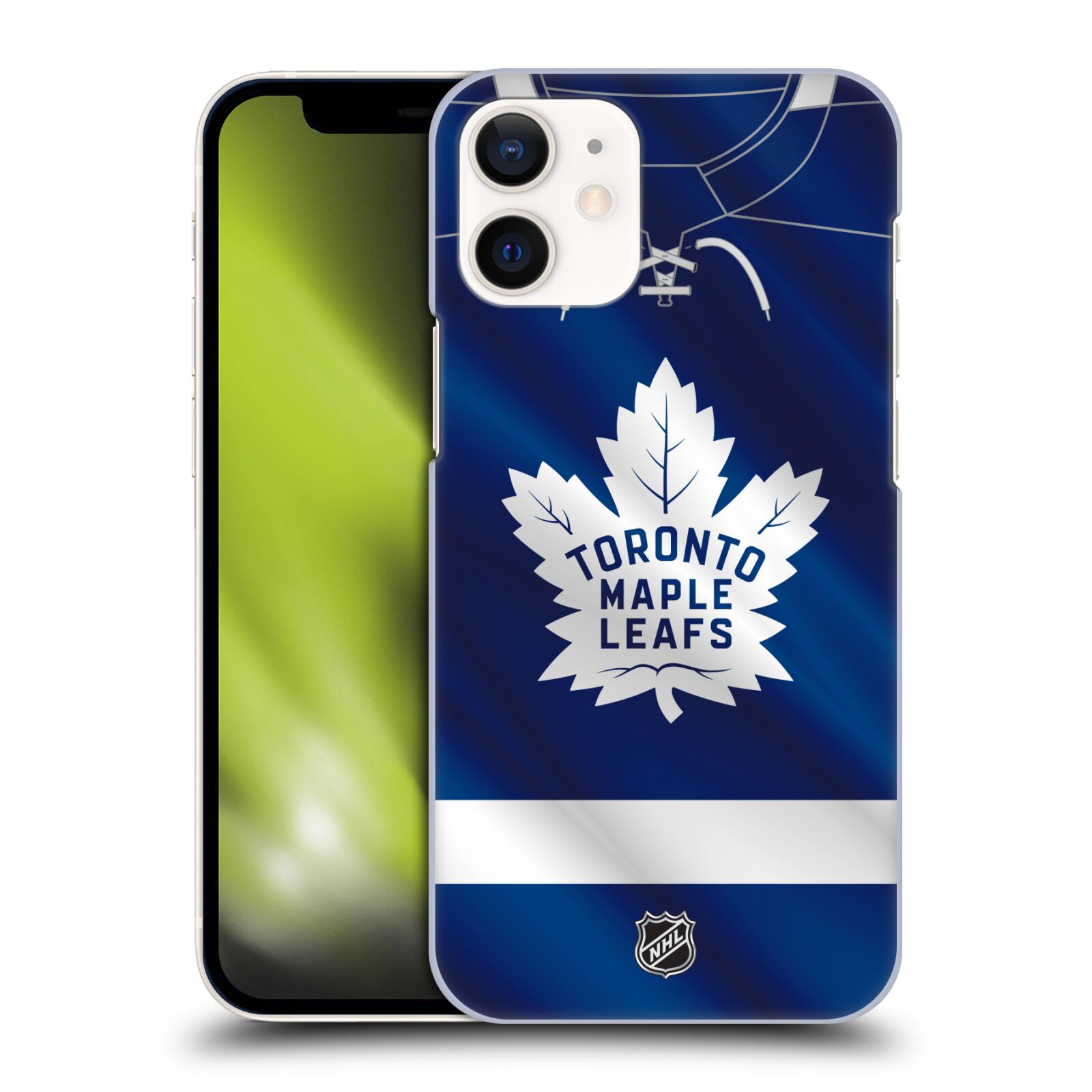 Pouzdro na mobil Apple Iphone 12 MINI - HEAD CASE - Hokej NHL - Toronto Maple Leafs - Znak na dresu