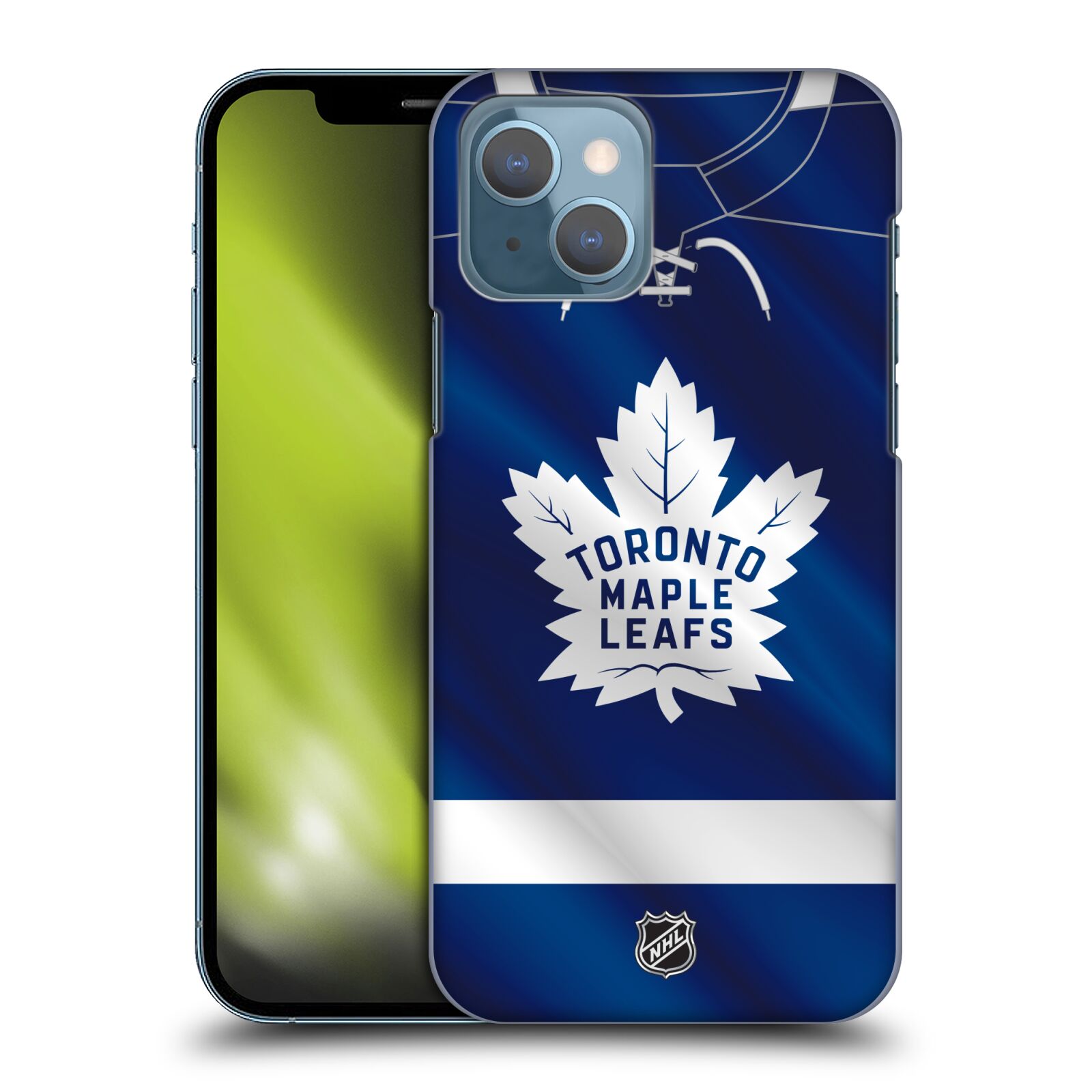 Pouzdro na mobil Apple Iphone 13 - HEAD CASE - Hokej NHL - Toronto Maple Leafs - Znak na dresu