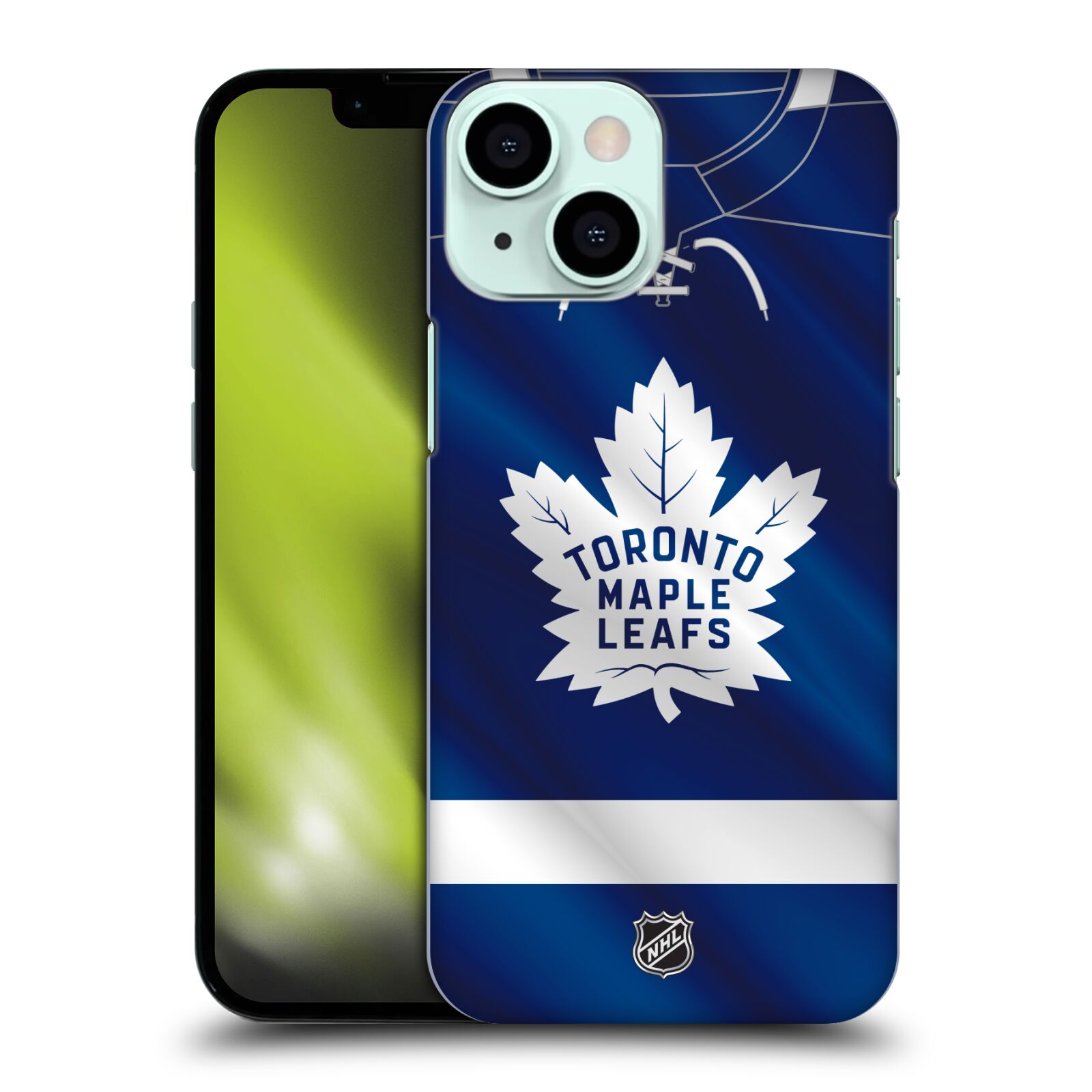 Pouzdro na mobil Apple Iphone 13 MINI - HEAD CASE - Hokej NHL - Toronto Maple Leafs - Znak na dresu