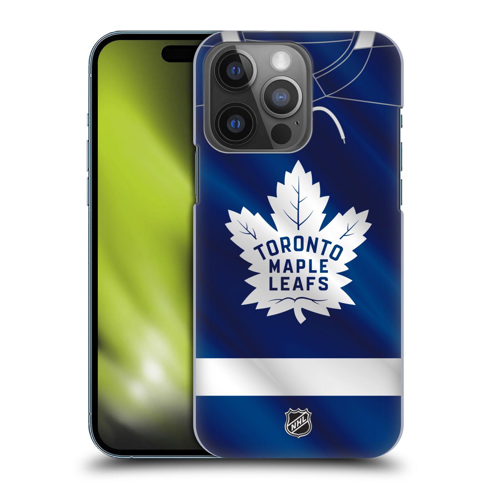 Pouzdro na mobil Apple Iphone 14 PRO - HEAD CASE - Hokej NHL - Toronto Maple Leafs - Znak na dresu