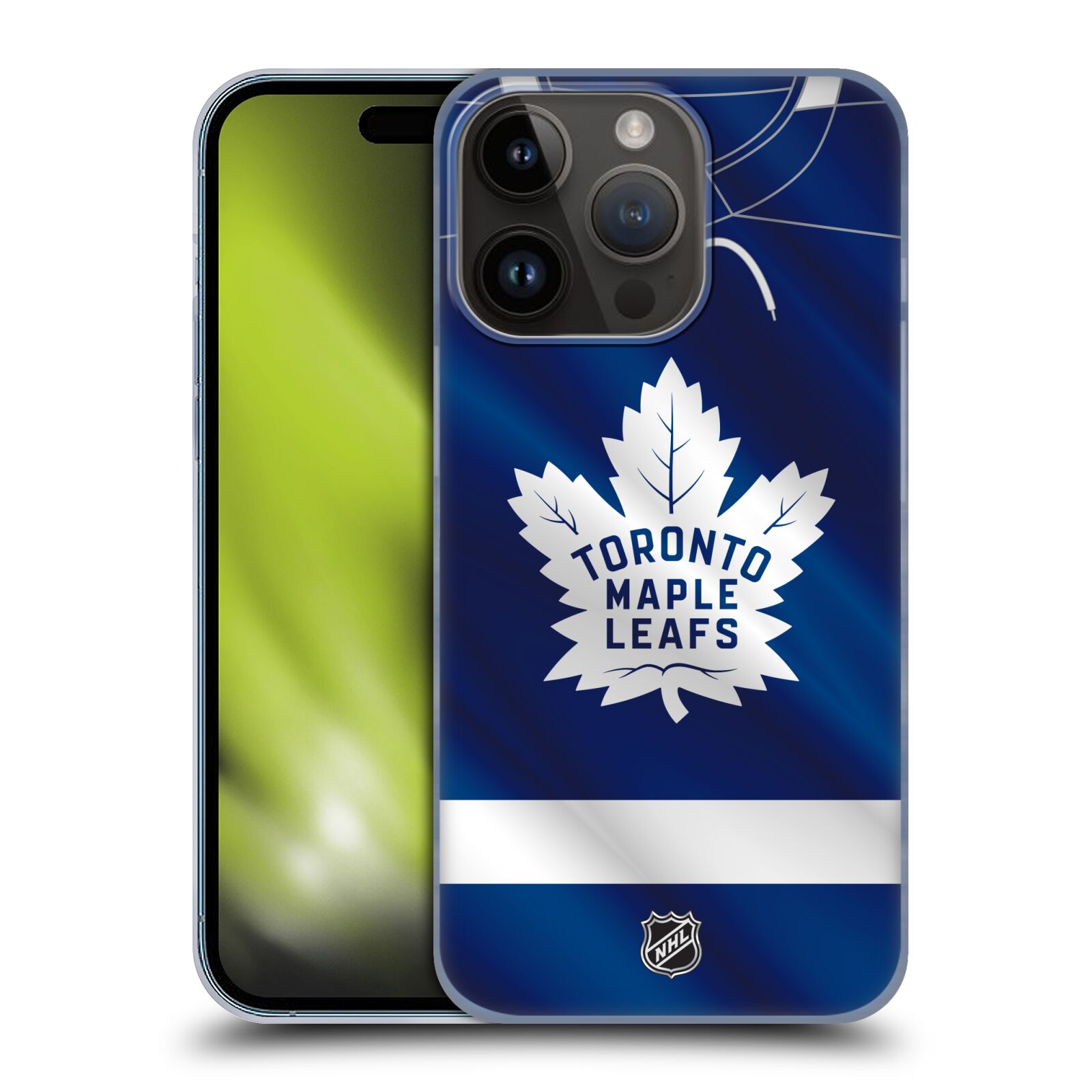 Plastový obal HEAD CASE na mobil Apple Iphone 15 Pro  Hokej NHL - Toronto Maple Leafs - Znak na dresu