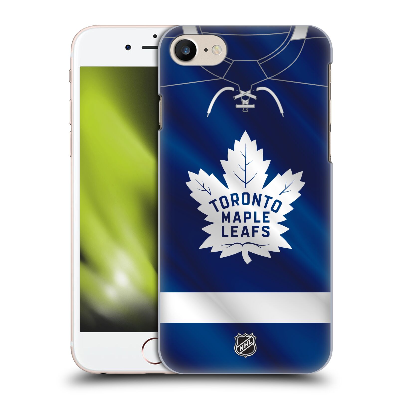 Pouzdro na mobil Apple Iphone 7/8 - HEAD CASE - Hokej NHL - Toronto Maple Leafs - Znak na dresu