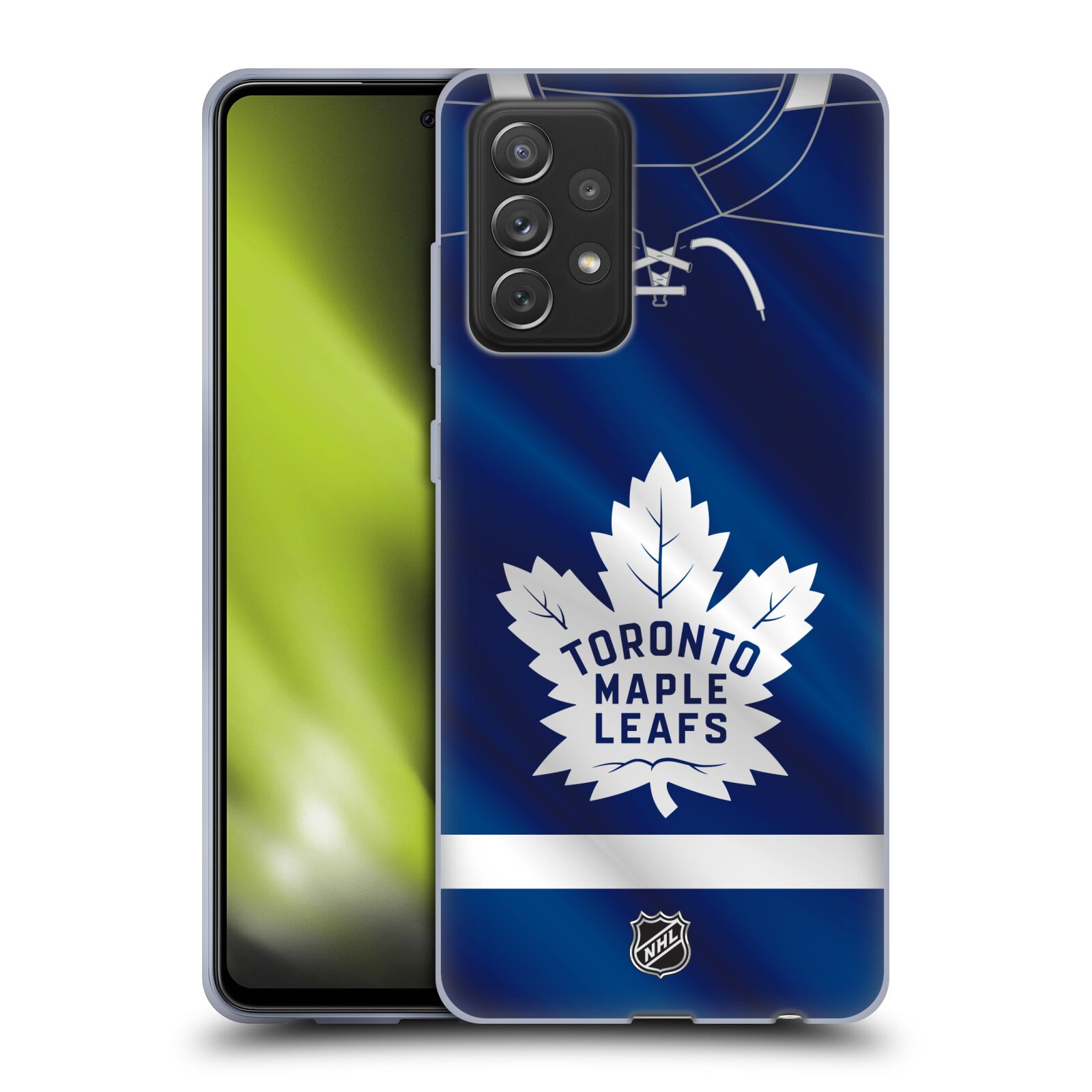 Pouzdro na mobil Samsung Galaxy A72 / A72 5G - HEAD CASE - Hokej NHL - Toronto Maple Leafs - Znak na dresu