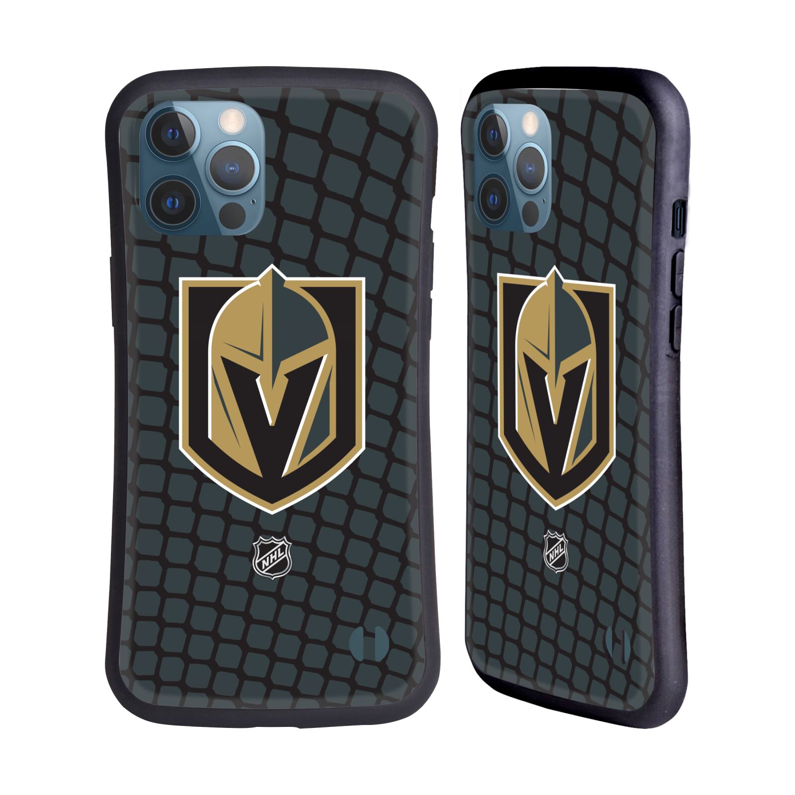Obal na mobil Apple iPhone 12 PRO MAX - HEAD CASE - NHL - Branková síť Las Vegas Golden Knights