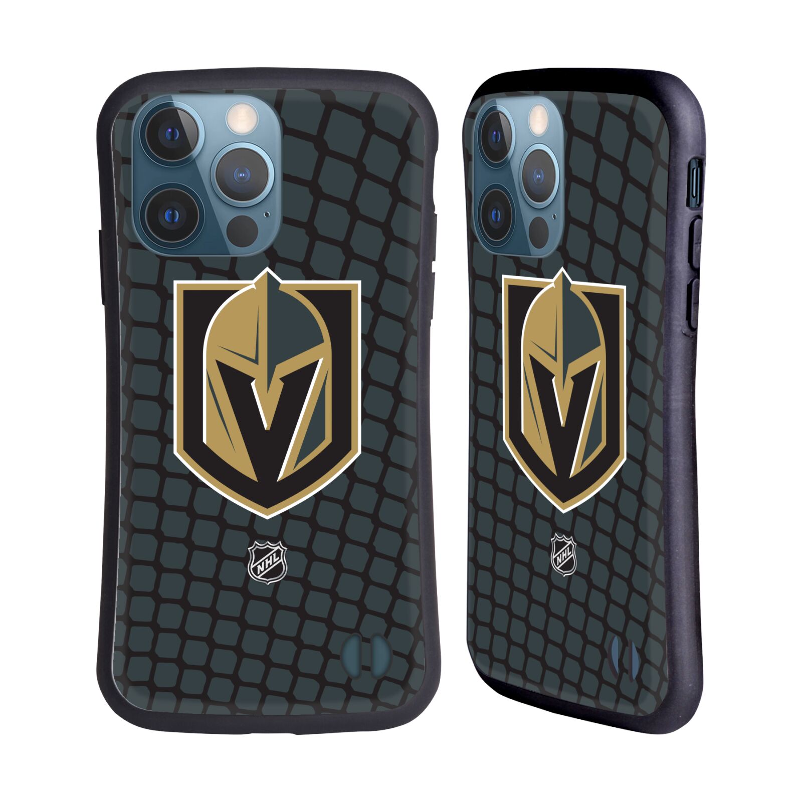 Obal na mobil Apple iPhone 13 PRO - HEAD CASE - NHL - Branková síť Las Vegas Golden Knights
