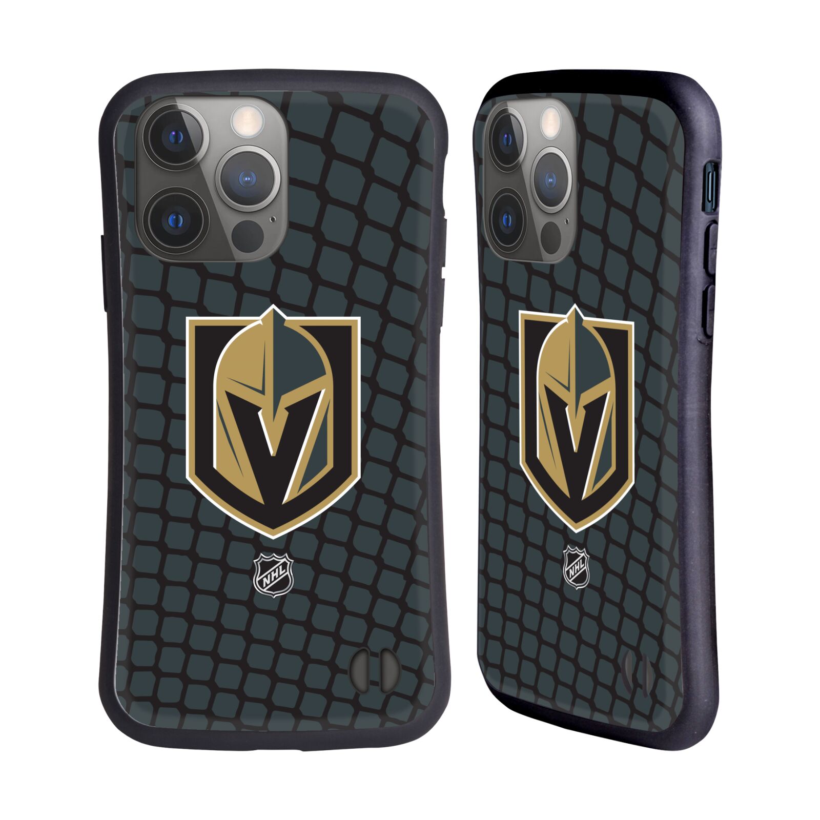 Obal na mobil Apple iPhone 14 PRO - HEAD CASE - NHL - Branková síť Las Vegas Golden Knights