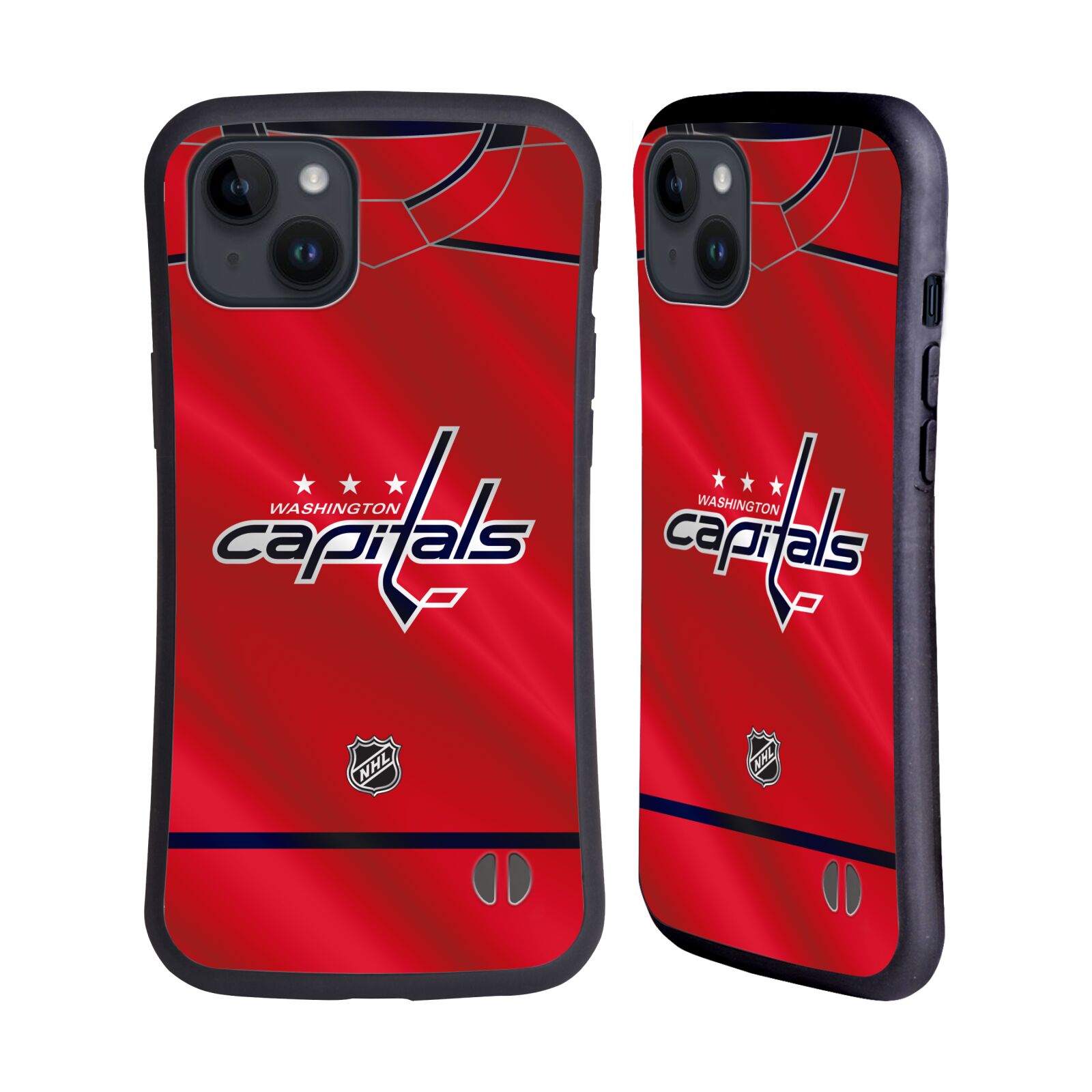 Obal na mobil Apple iPhone 15 PLUS - HEAD CASE - NHL - dres Washington Capitals