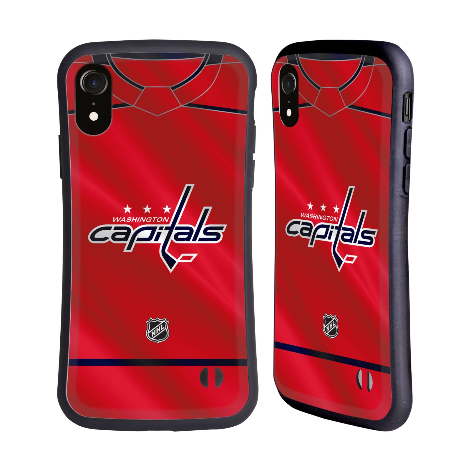 Obal na mobil Apple iPhone XR - HEAD CASE - NHL - dres Washington Capitals