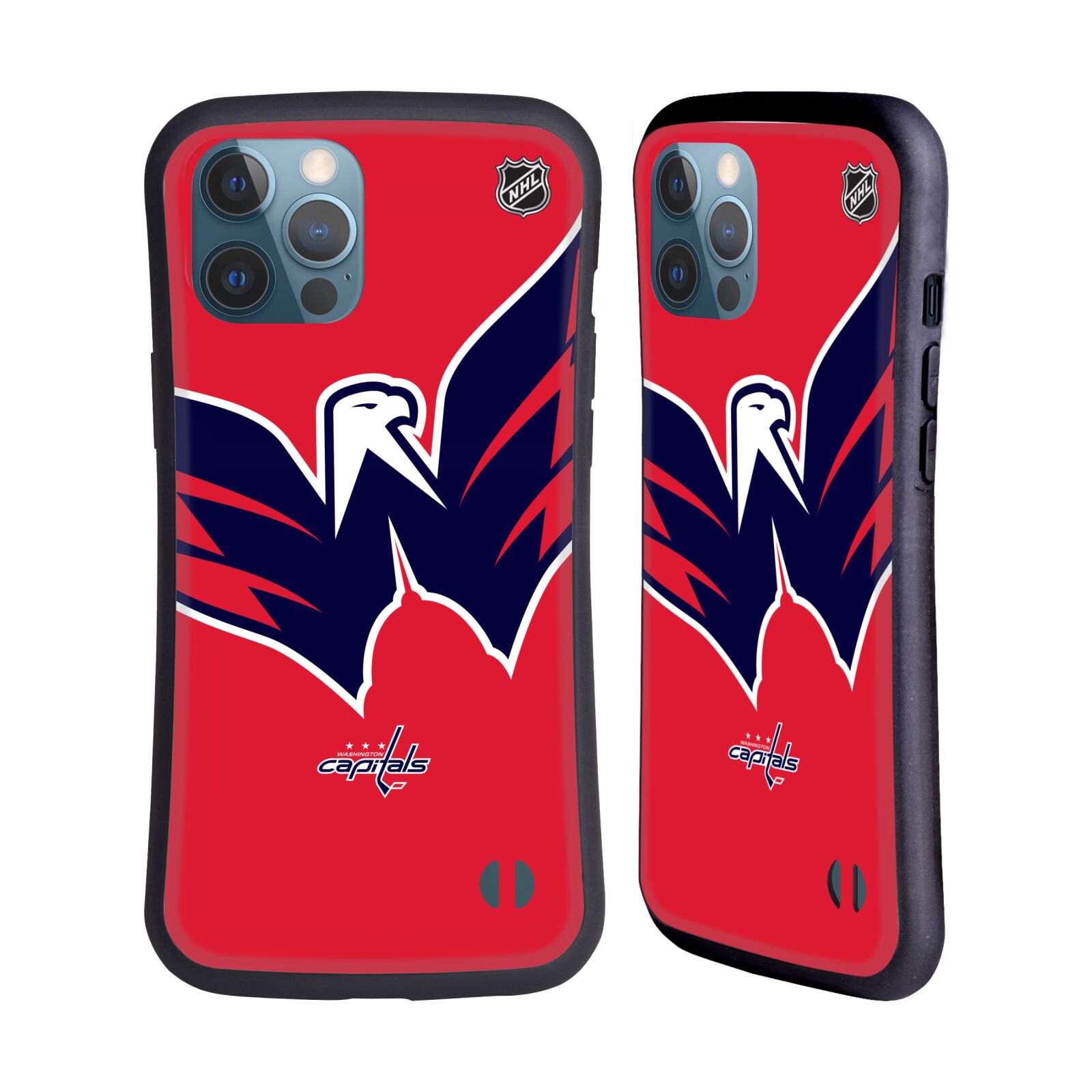 Obal na mobil Apple iPhone 12 PRO MAX - HEAD CASE - NHL - Velký znak dres Washington Capitals