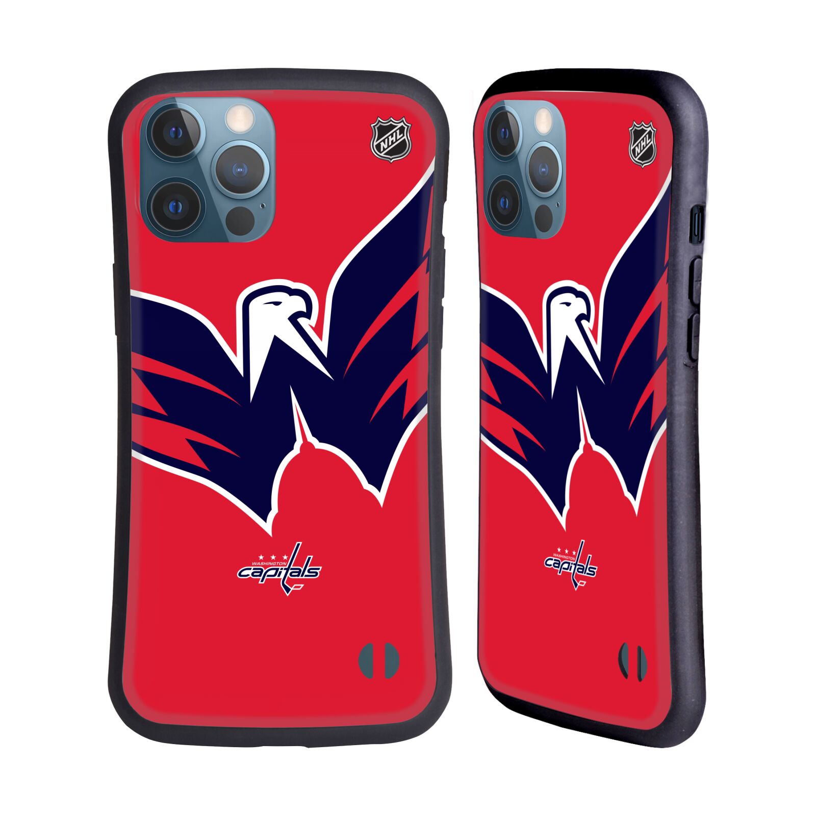 Obal na mobil Apple iPhone 13 PRO MAX - HEAD CASE - NHL - Velký znak dres Washington Capitals