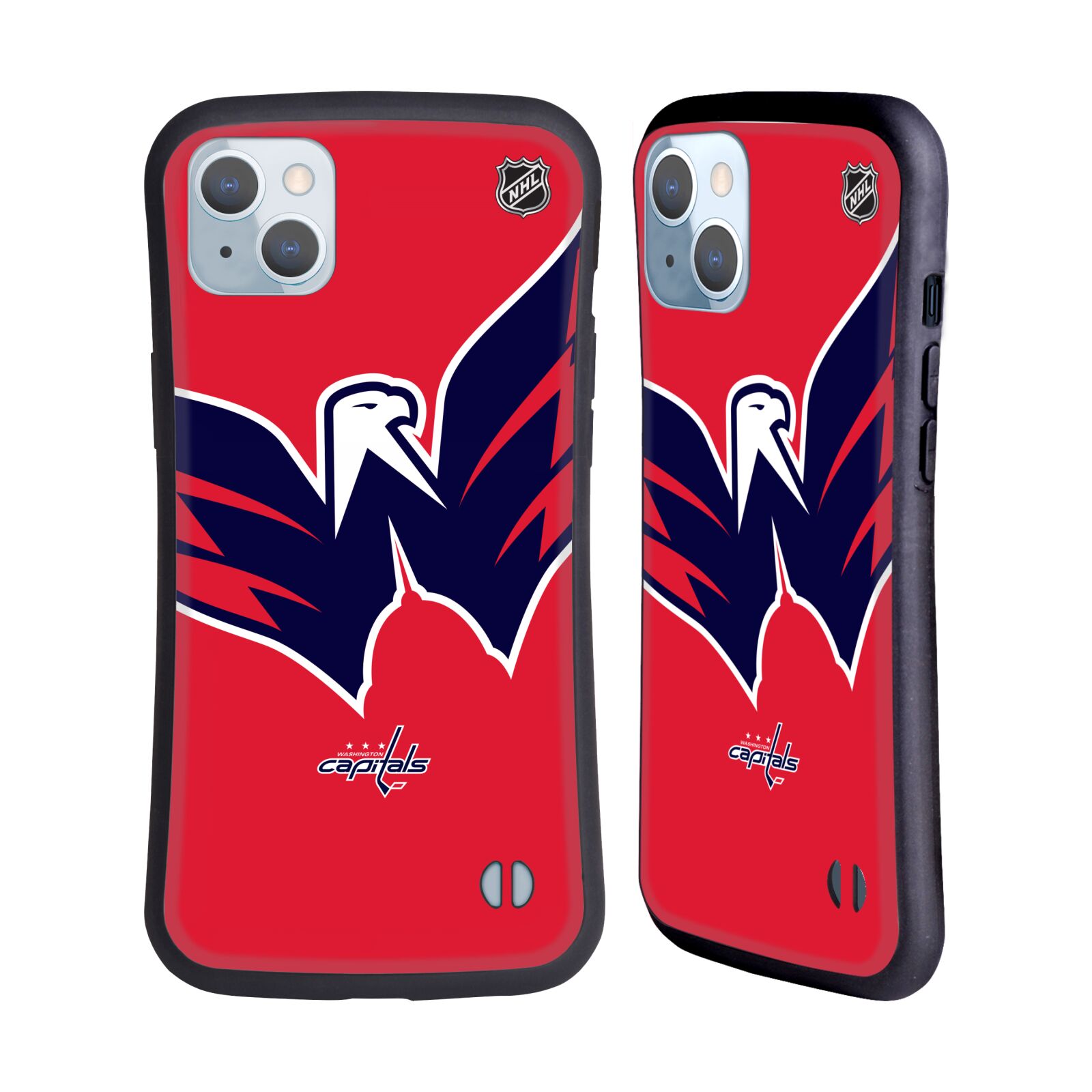 Obal na mobil Apple iPhone 14 PLUS - HEAD CASE - NHL - Velký znak dres Washington Capitals