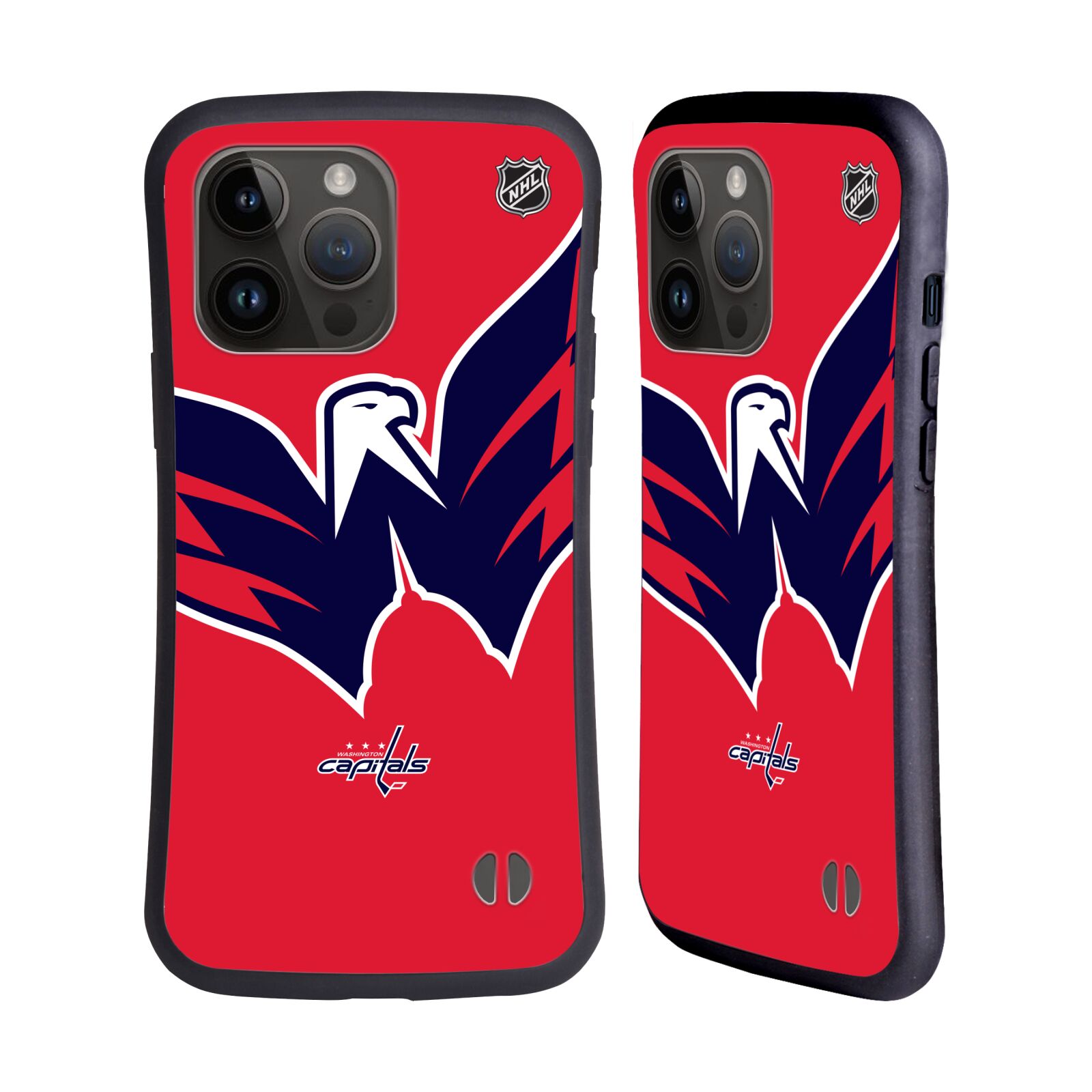 Obal na mobil Apple iPhone 15 PRO MAX - HEAD CASE - NHL - Velký znak dres Washington Capitals