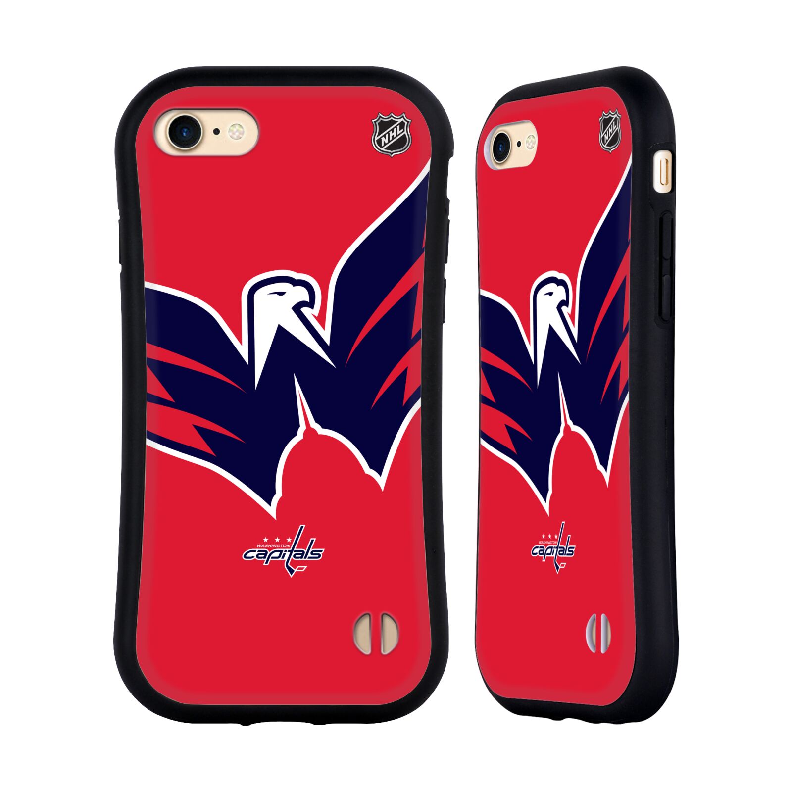 Obal na mobil Apple iPhone 7/8, SE 2020 - HEAD CASE - NHL - Velký znak dres Washington Capitals