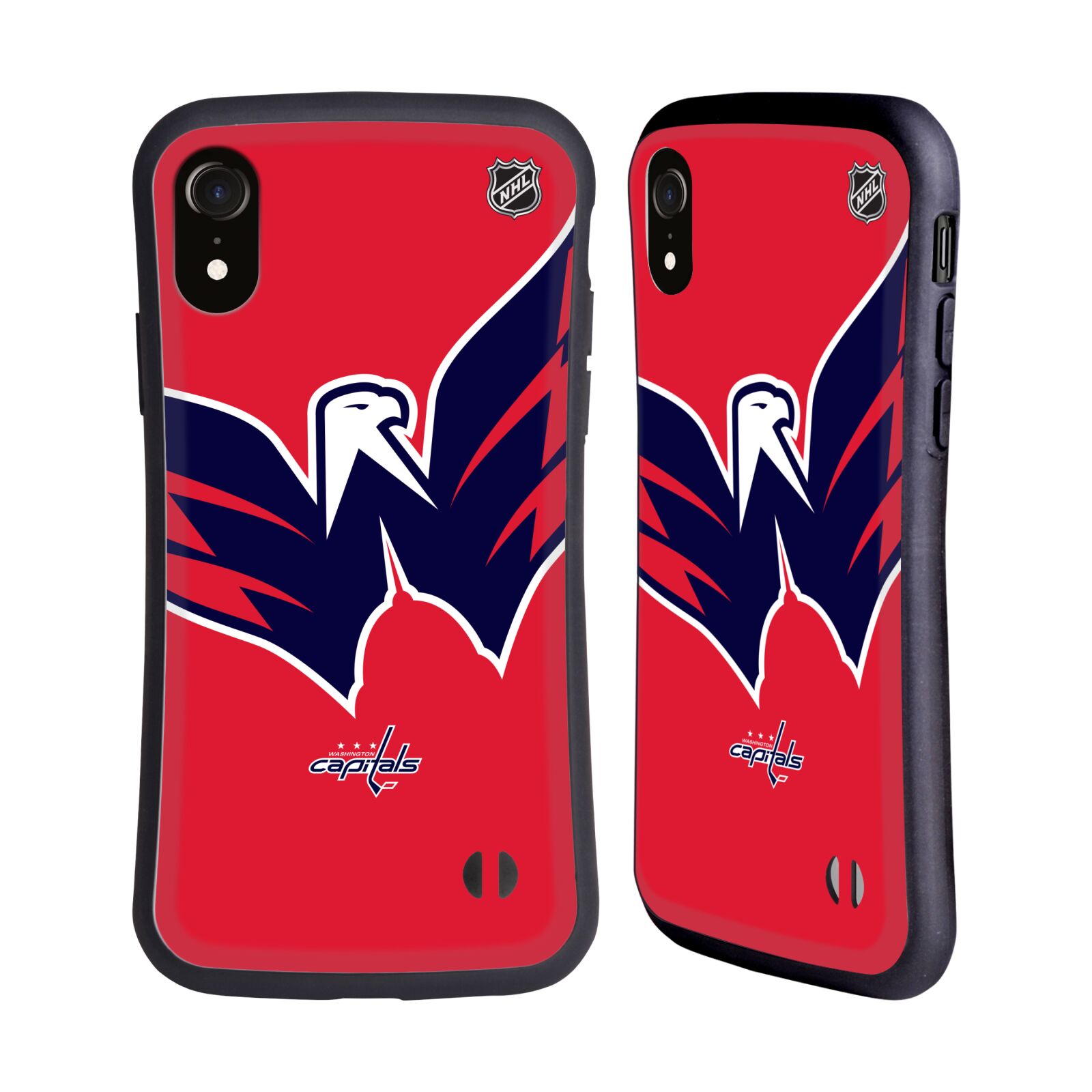 Obal na mobil Apple iPhone XR - HEAD CASE - NHL - Velký znak dres Washington Capitals