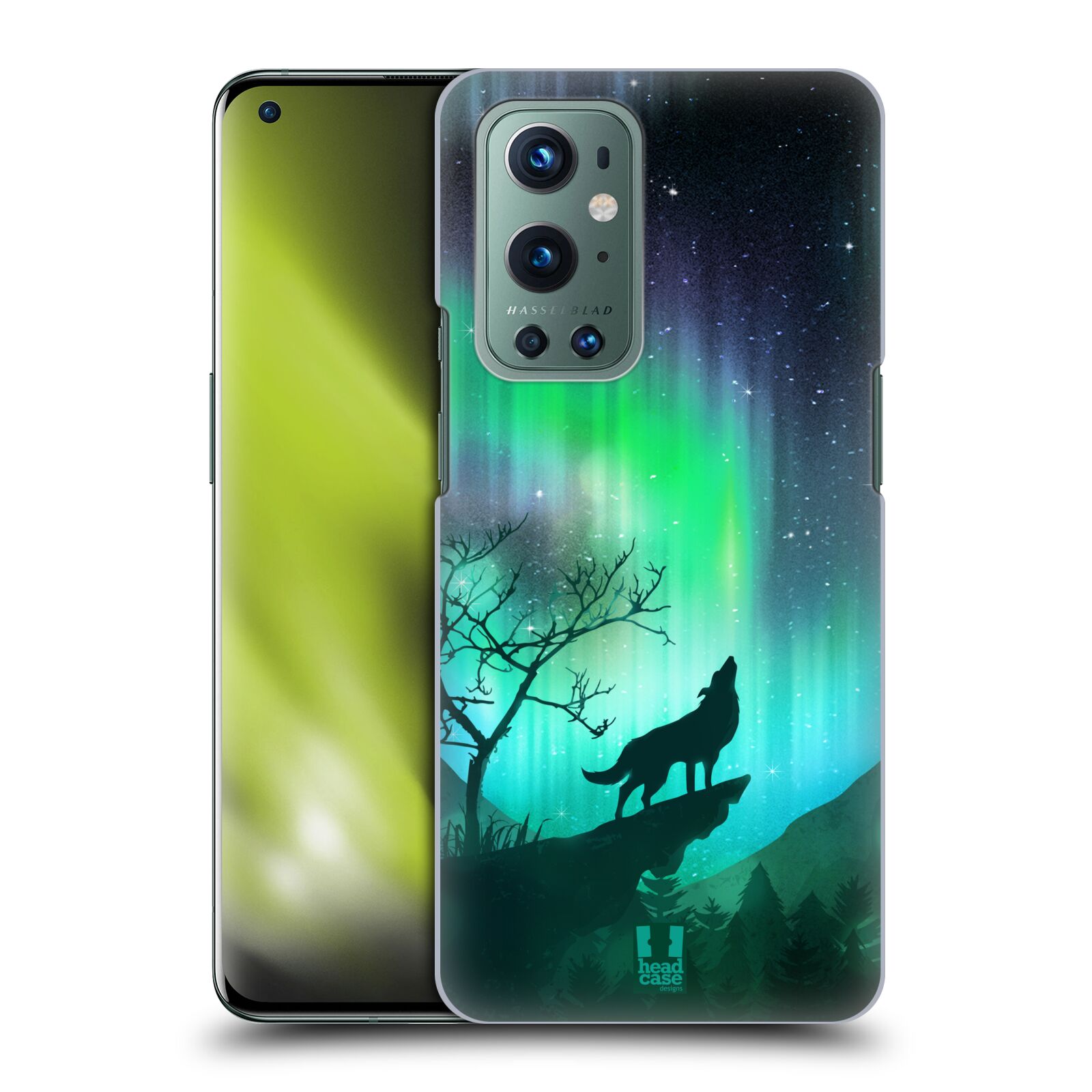 Zadní obal pro mobil OnePlus 9 - HEAD CASE - Polární záře vlk