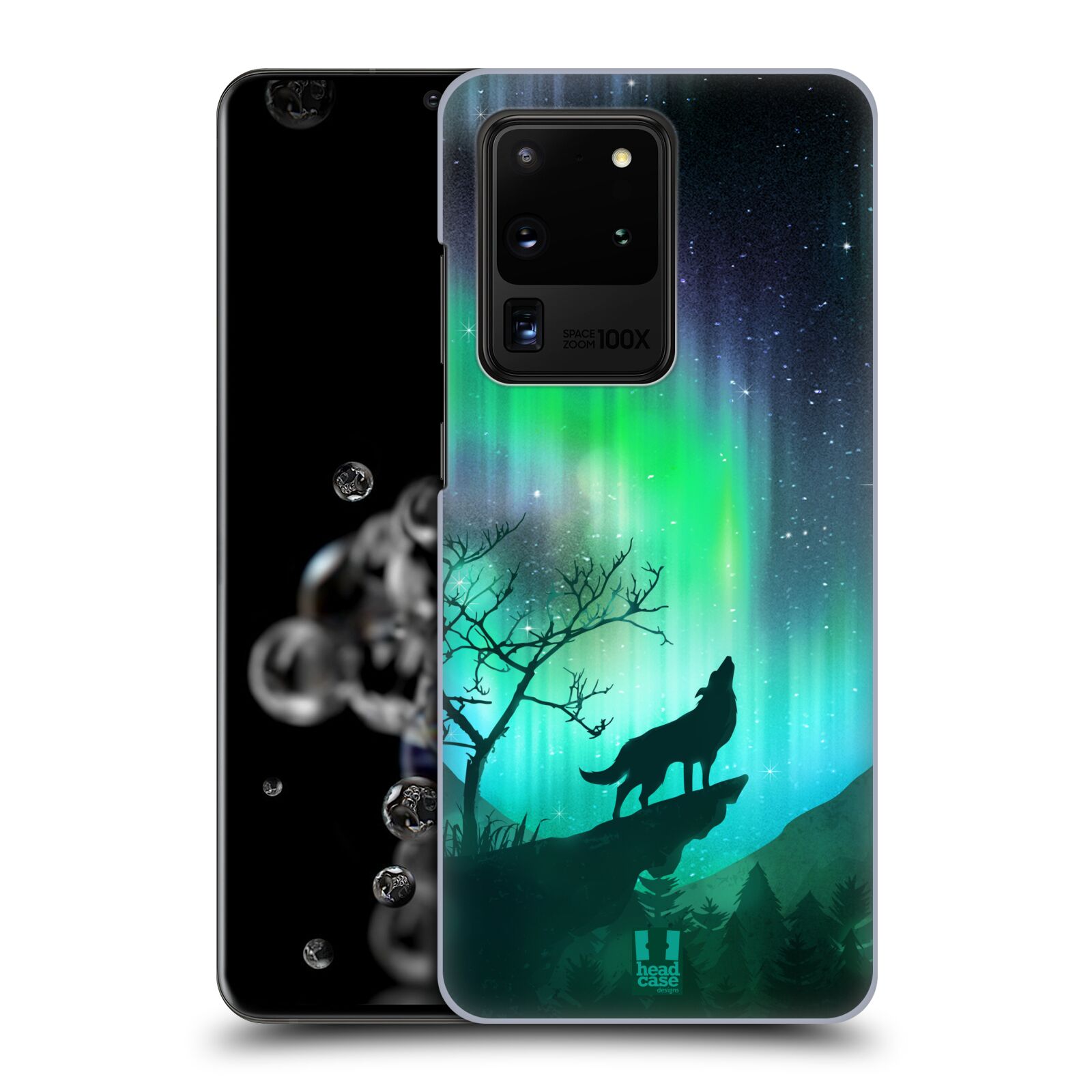 Zadní obal pro mobil Samsung Galaxy S20 ULTRA - HEAD CASE - Polární záře vlk