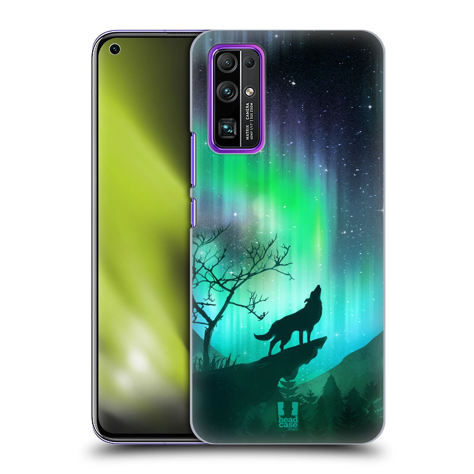 Zadní obal pro mobil Honor 30 - HEAD CASE - Polární záře vlk