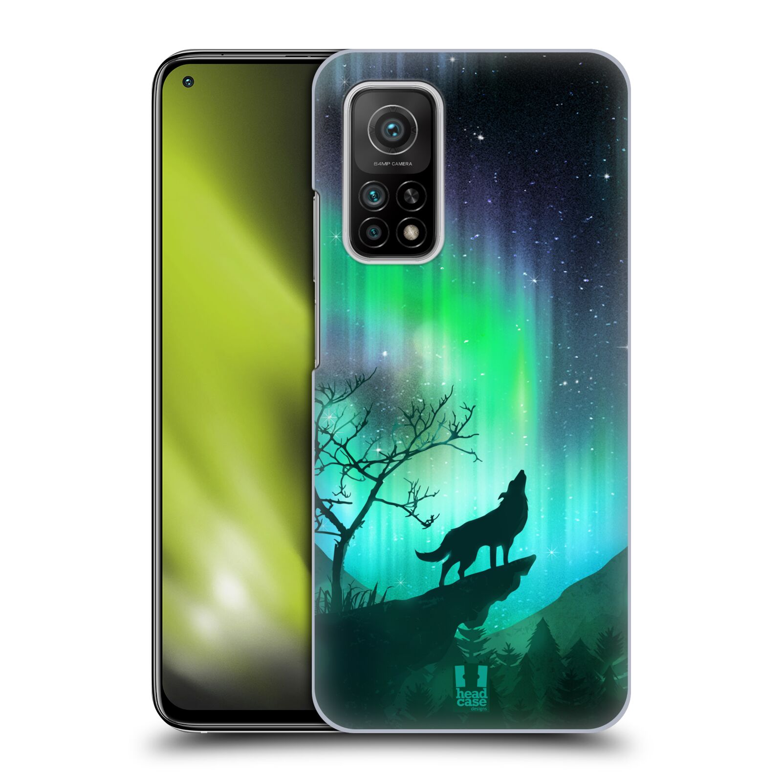 Zadní obal pro mobil Xiaomi Mi 10T / Mi 10T PRO - HEAD CASE - Polární záře vlk