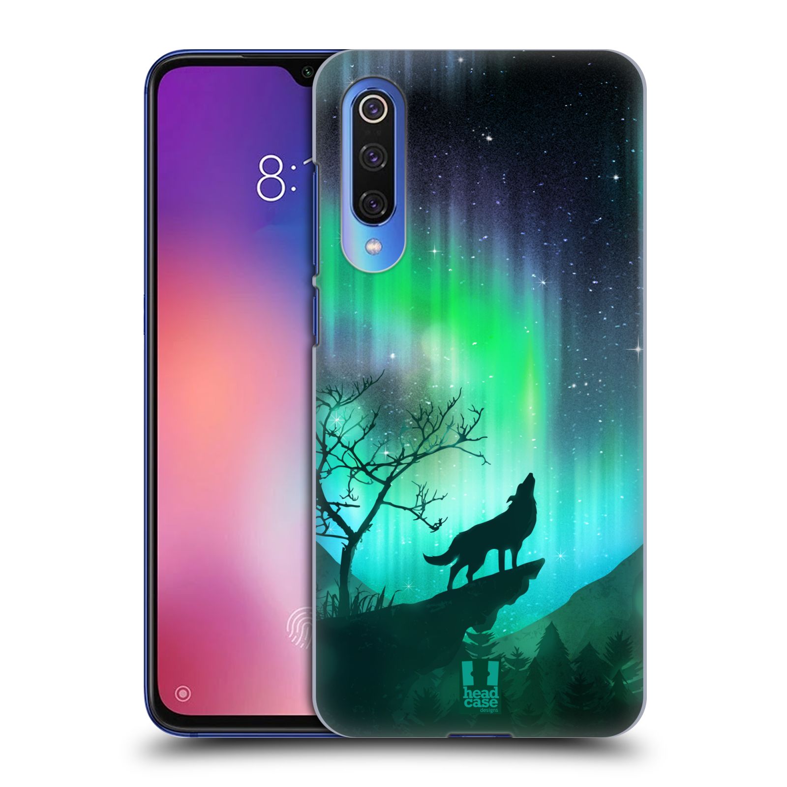 Zadní obal pro mobil Xiaomi Mi 9 SE - HEAD CASE - Polární záře vlk