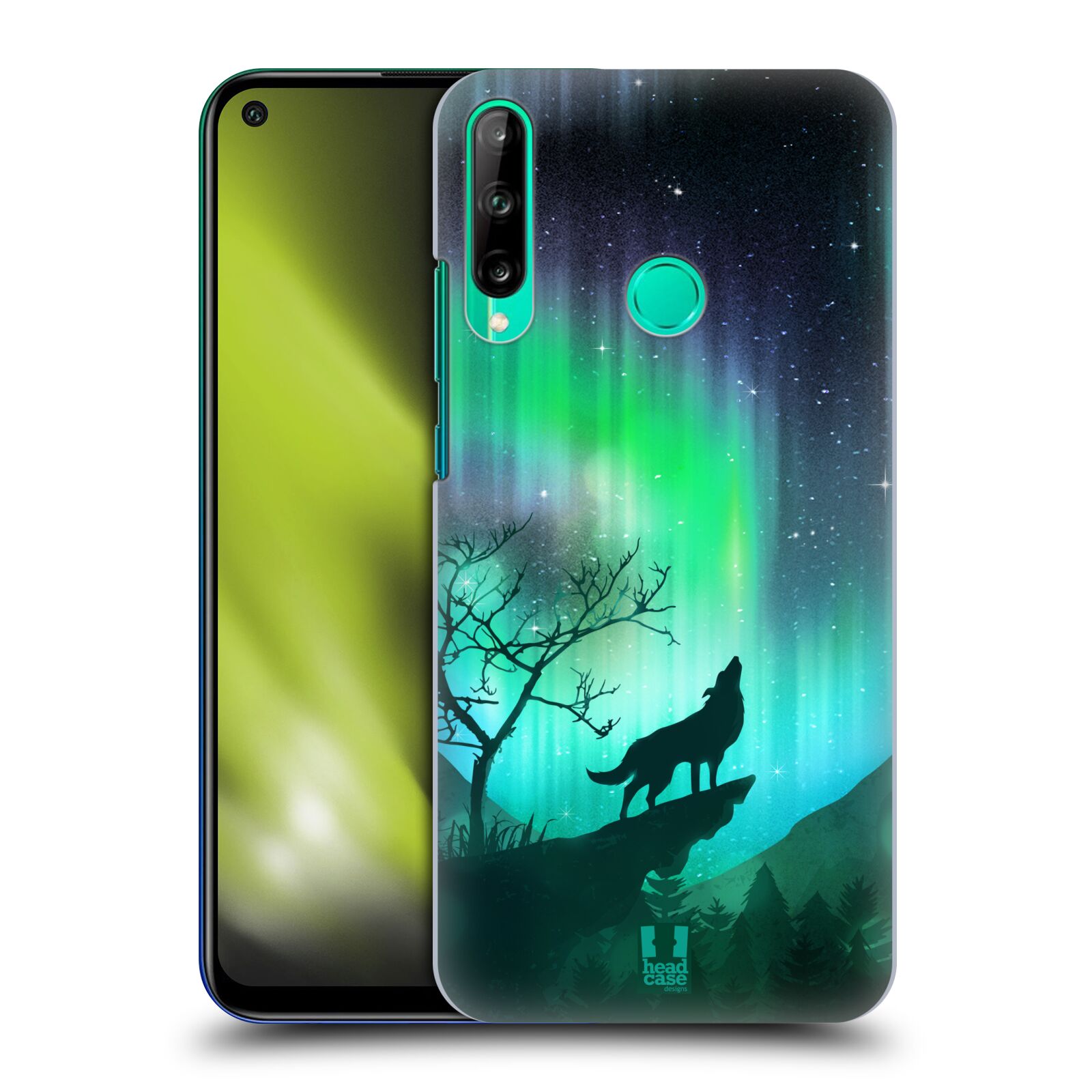 Zadní obal pro mobil Huawei P40 Lite E - HEAD CASE - Polární záře vlk