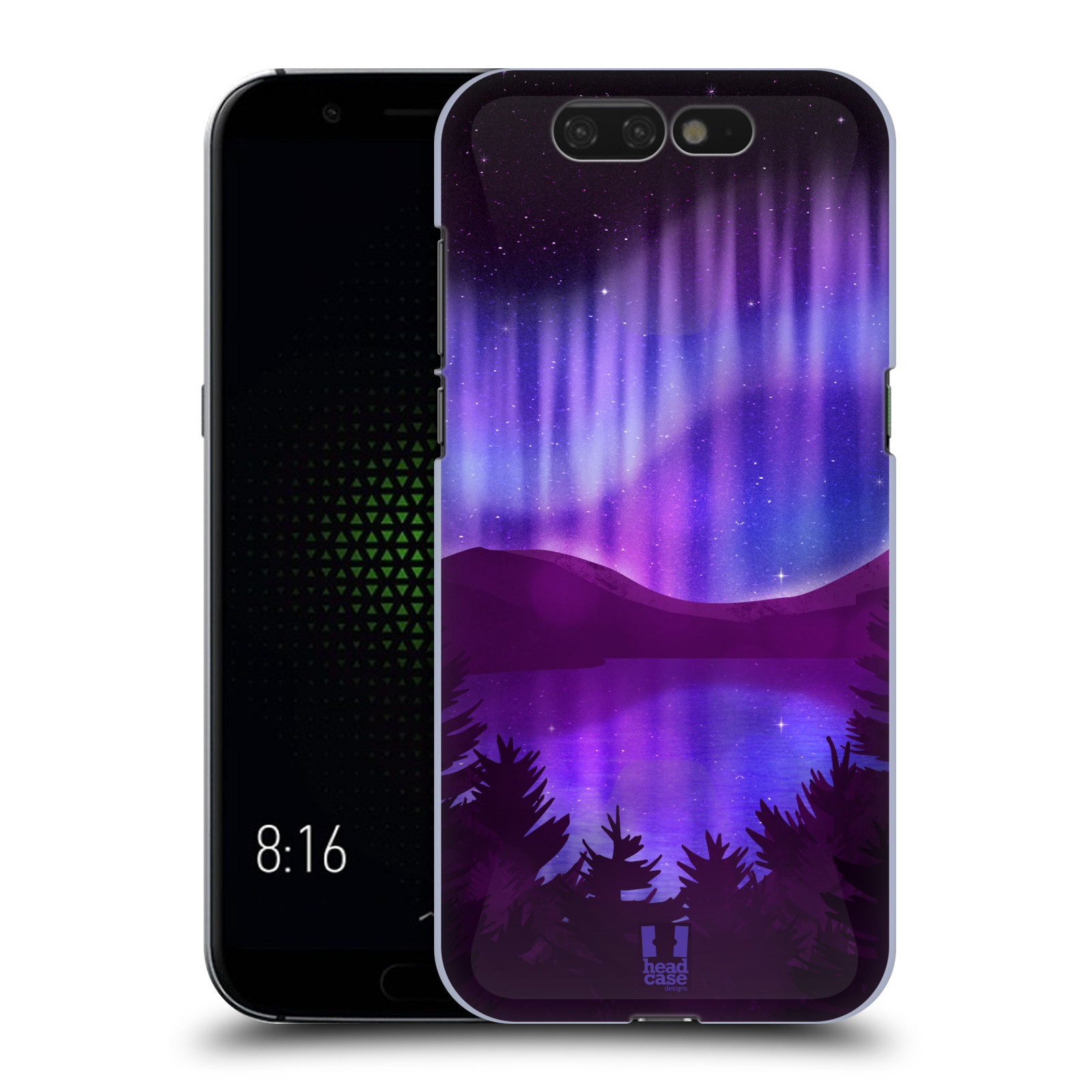 Zadní obal pro mobil Xiaomi Black Shark - HEAD CASE - Polární záře jezero, hory, les
