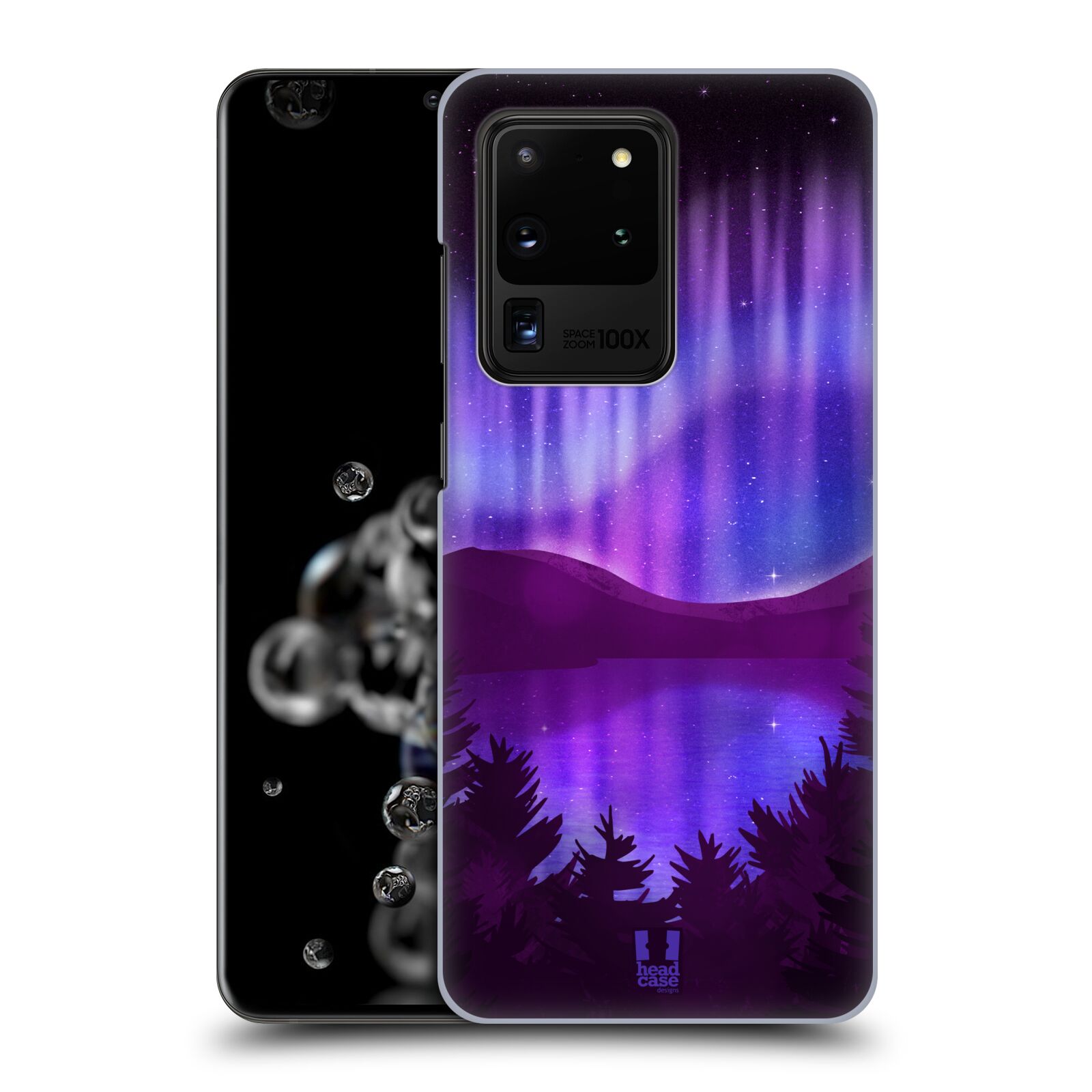 Zadní obal pro mobil Samsung Galaxy S20 ULTRA - HEAD CASE - Polární záře jezero, hory, les
