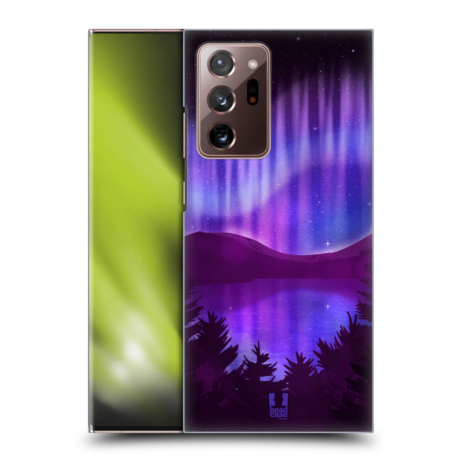 Zadní obal pro mobil Samsung Galaxy Note 20 ULTRA - HEAD CASE - Polární záře jezero, hory, les