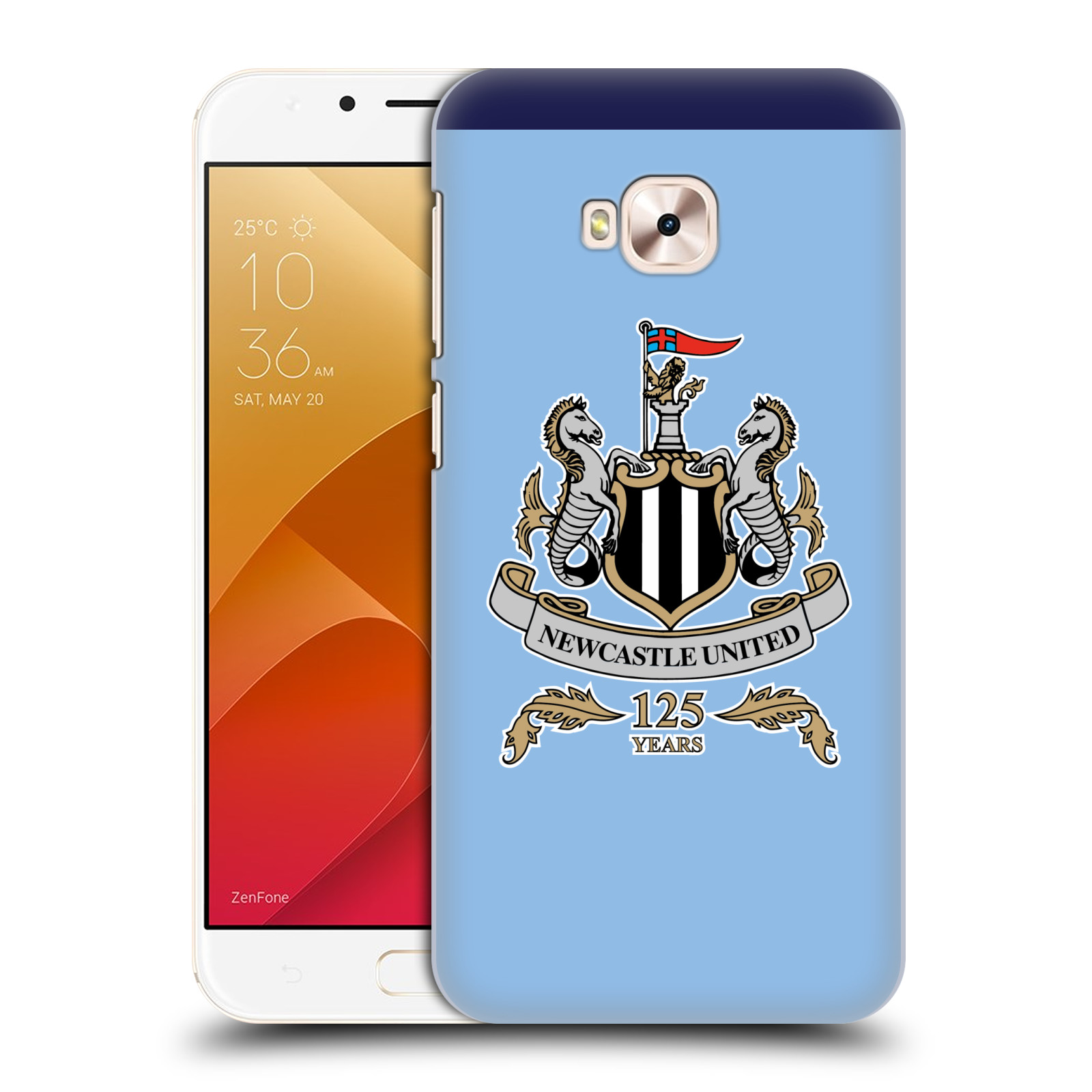 HEAD CASE plastový obal na mobil Asus Zenfone 4 Selfie Pro ZD552KL Fotbalový klub Newcastle United FC velký znak na modrém pozadí