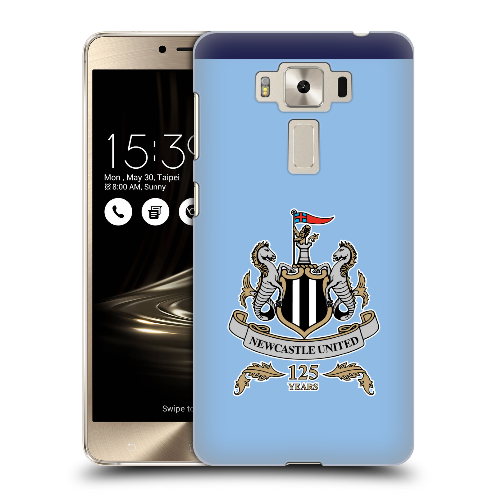 HEAD CASE plastový obal na mobil Asus Zenfone 3 DELUXE ZS550KL Fotbalový klub Newcastle United FC velký znak na modrém pozadí