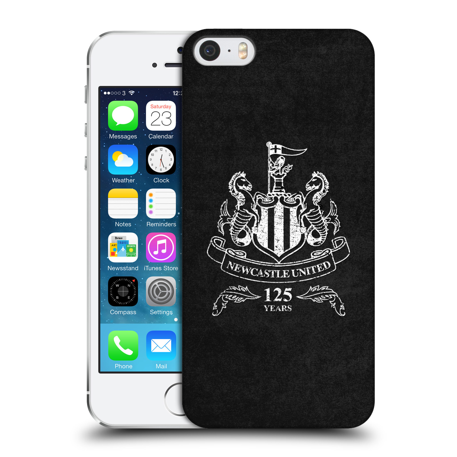 Zadní obal pro mobil Apple Iphone 5/5S/SE 2015 - HEAD CASE - Fotbalové týmy - Newcastle United FC - černá