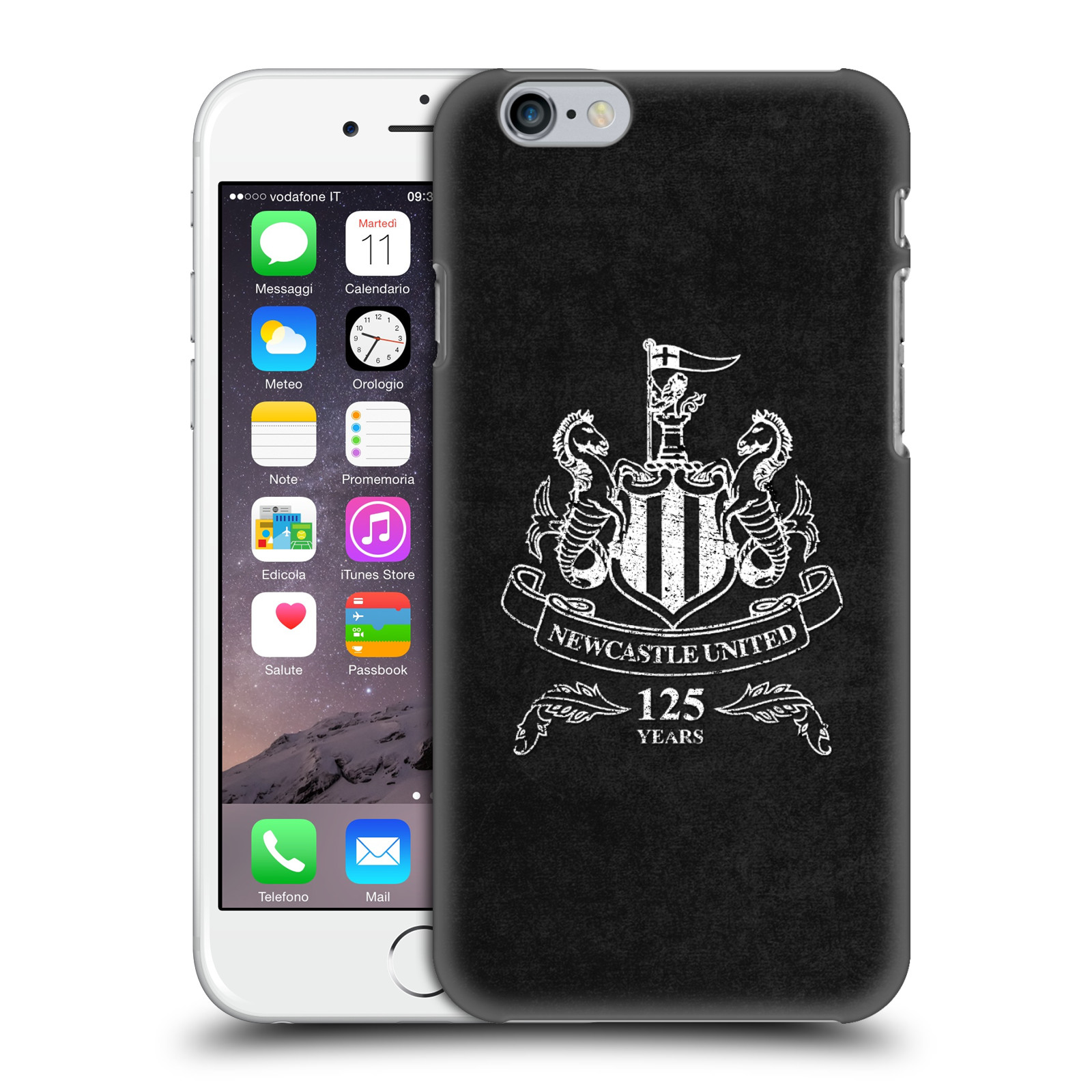 Zadní obal pro mobil Apple Iphone 6/6S - HEAD CASE - Fotbalové týmy - Newcastle United FC - černá