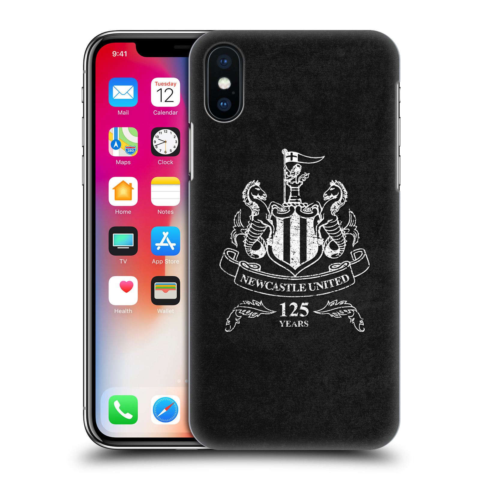 Zadní obal pro mobil Apple Iphone X / XS - HEAD CASE - Fotbalové týmy - Newcastle United FC - černá