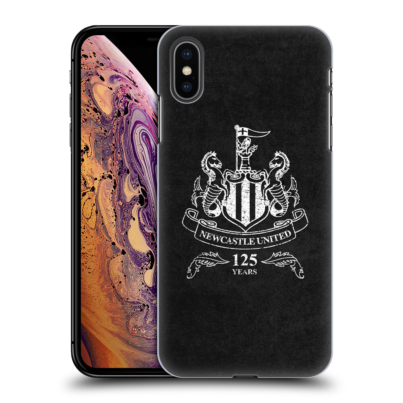 Zadní obal pro mobil Apple Iphone XS MAX - HEAD CASE - Fotbalové týmy - Newcastle United FC - černá