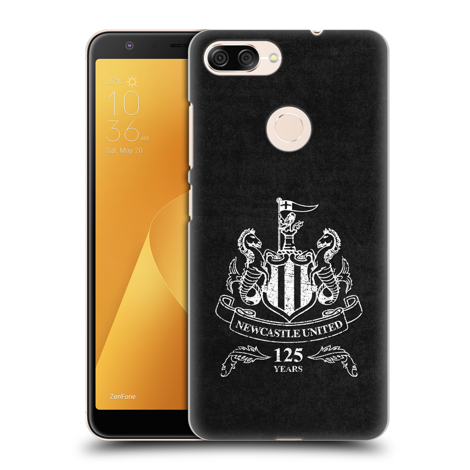 Zadní obal pro mobil Asus Zenfone Max Plus (M1) - HEAD CASE - Fotbalové týmy - Newcastle United FC - černá