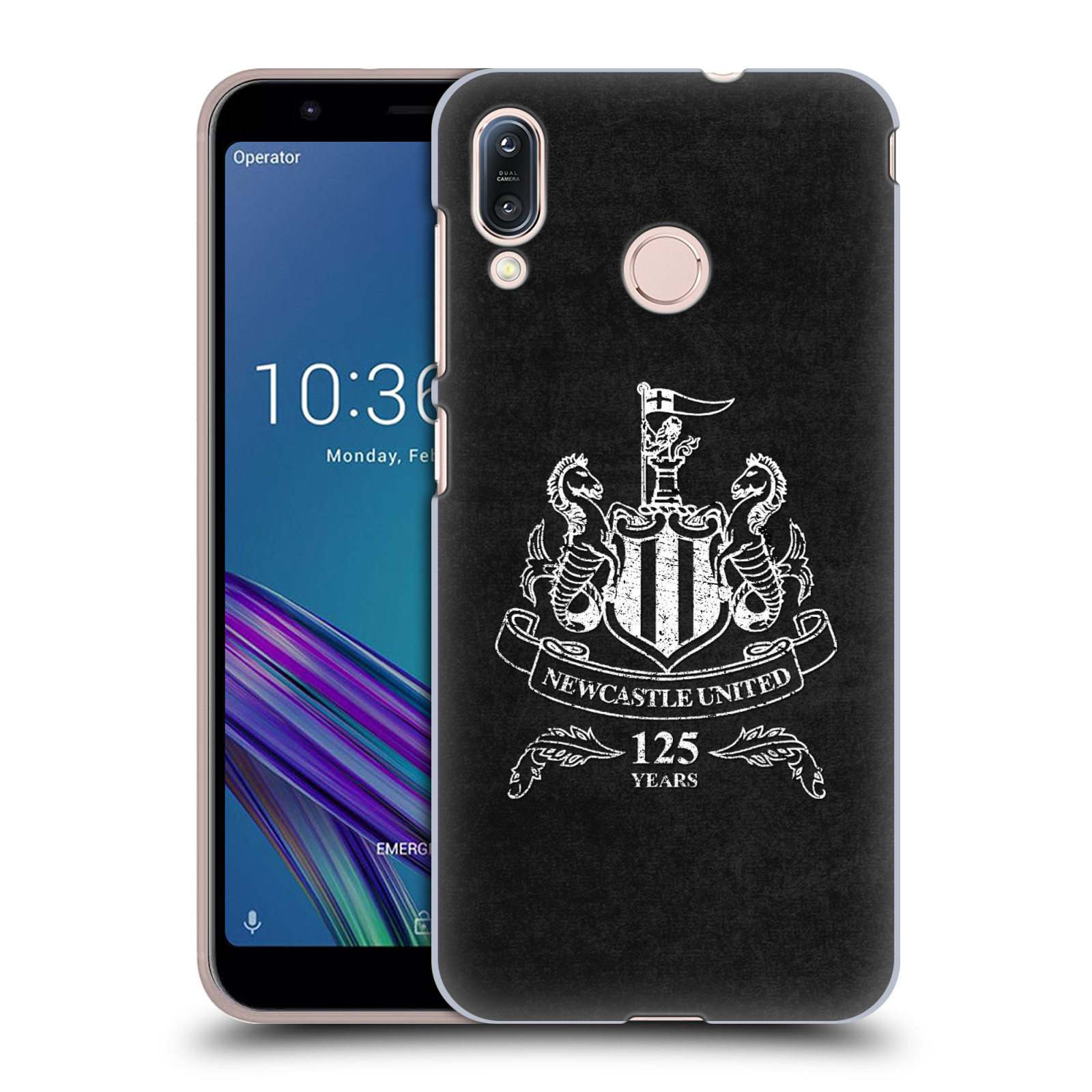 Zadní obal pro mobil Asus Zenfone Max (M1) ZB555KL - HEAD CASE - Fotbalové týmy - Newcastle United FC - černá