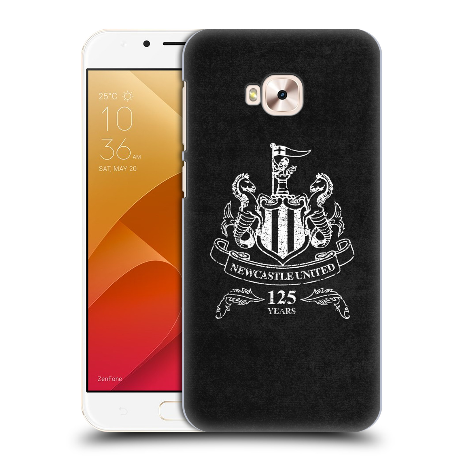 Zadní obal pro mobil Asus Zenfone 4 Selfie Pro ZD552KL - HEAD CASE - Fotbalové týmy - Newcastle United FC - černá