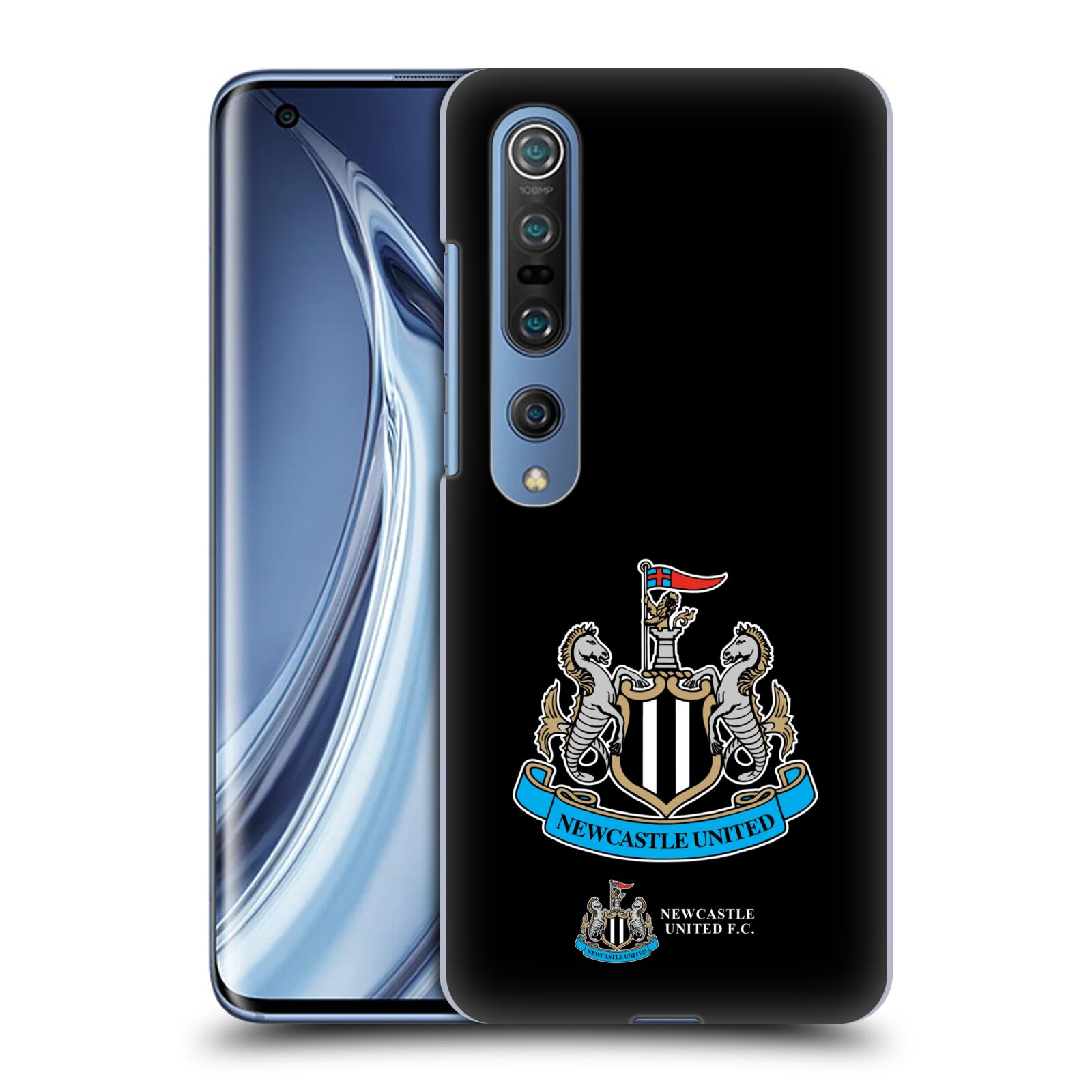 HEAD CASE plastový obal na mobil Xiaomi Mi 10 Fotbalový klub Newcastle United FC černá velký barevný znak