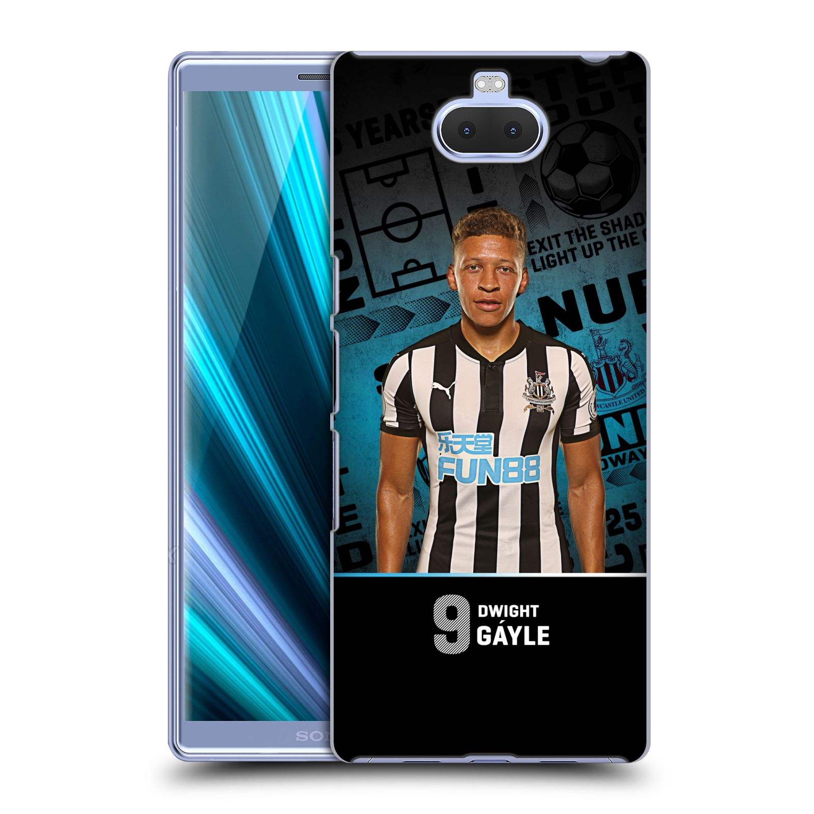Pouzdro na mobil Sony Xperia 10 - Head Case - Fotbalový klub Newcastle United FC hráč Dwight Gáyle foto 