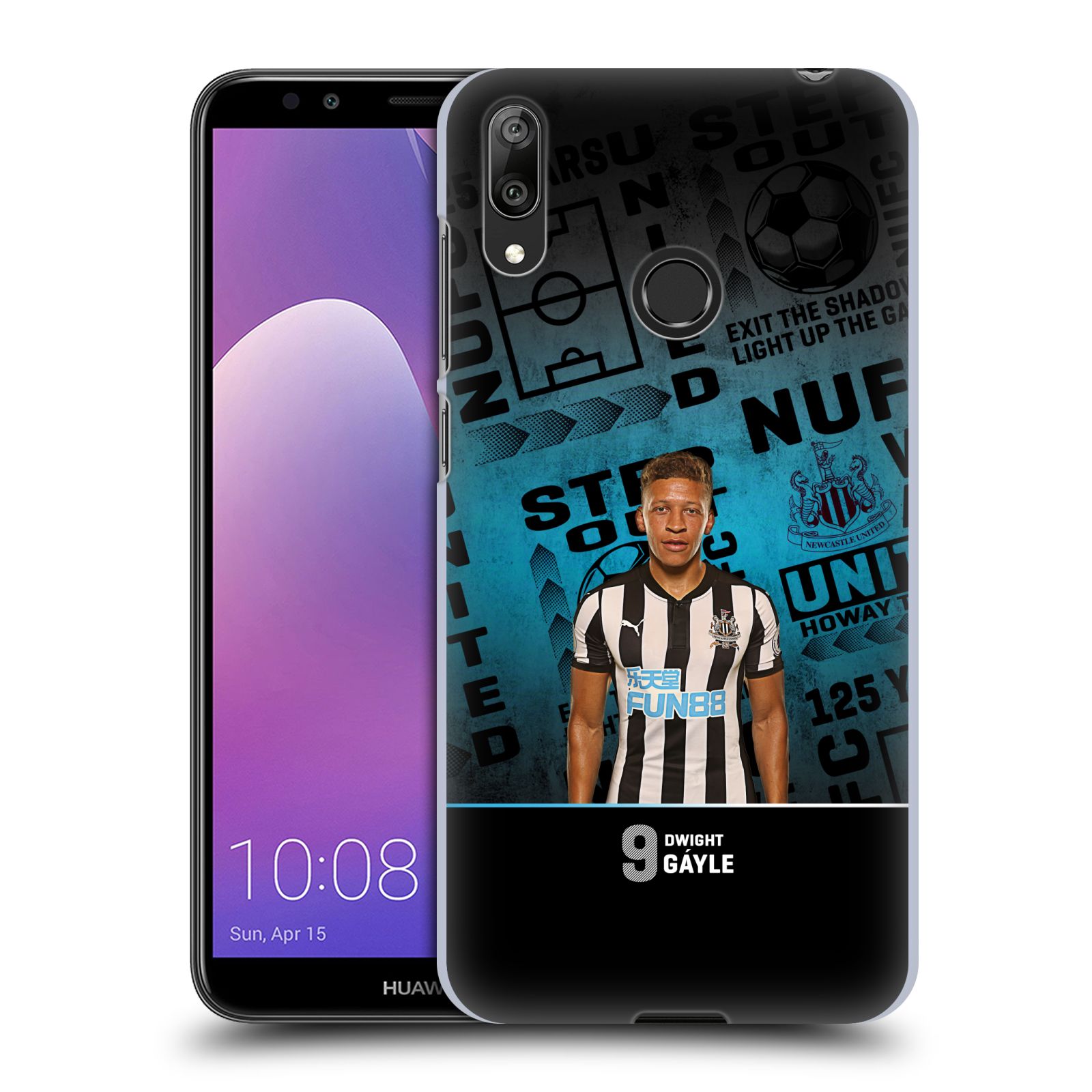 Pouzdro na mobil Huawei Y7 2019 - Head Case - Fotbalový klub Newcastle United FC hráč Dwight Gáyle foto 